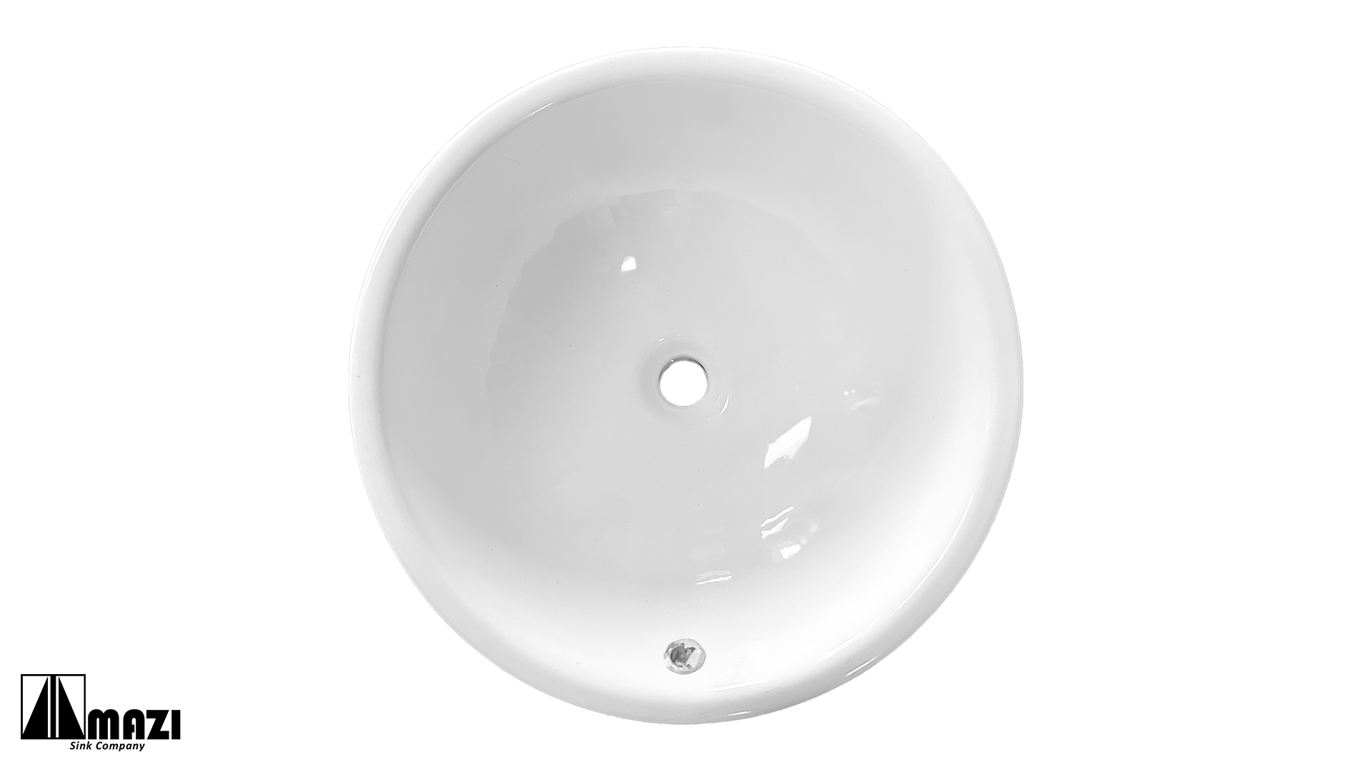 Premium Ceramic Vessel Bathroom Sink 6086 - Modern Round Above Counter Basin for Powder Room, Guest Bath & Master Bathroom Vanity - Durable Glazed Finish, Easy to Clean