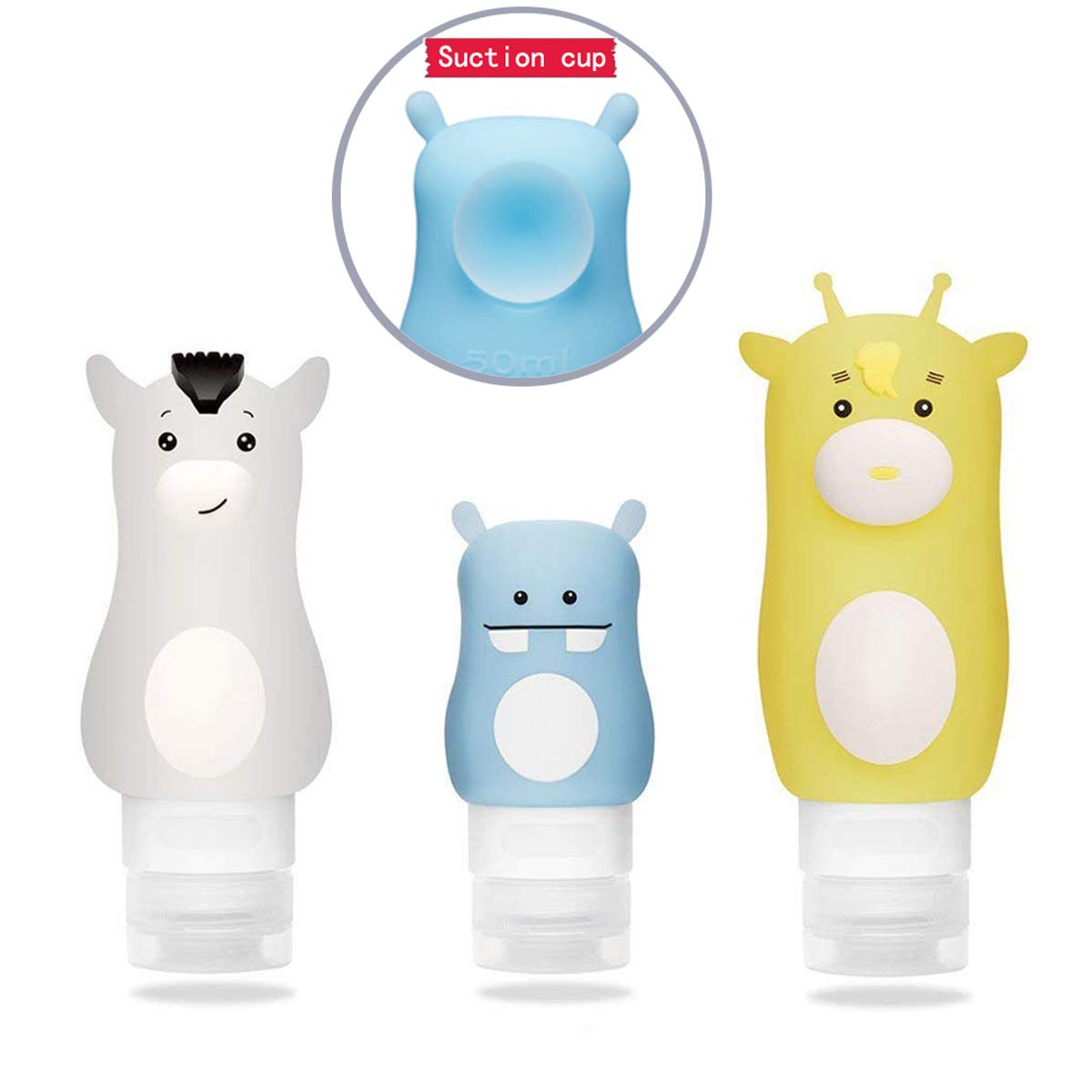 4 PCS TSA Approved Travel Bottles Set - Leak Proof, BPA Free Refillable Containers for Shampoo, Lotion & Soap | Perfect for Airplane Carry-On, Gym, Camping & Vacation Toiletries