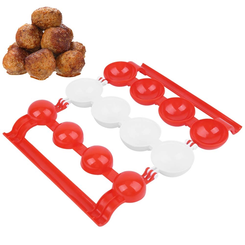 Premium Meatball Maker Kit - Stainless Steel Meatball & Kibbeh Mold Tool for Perfect Stuffed Fish & Meat Balls | Ideal for Home Cooking, Meal Prep & Party Food Presentation