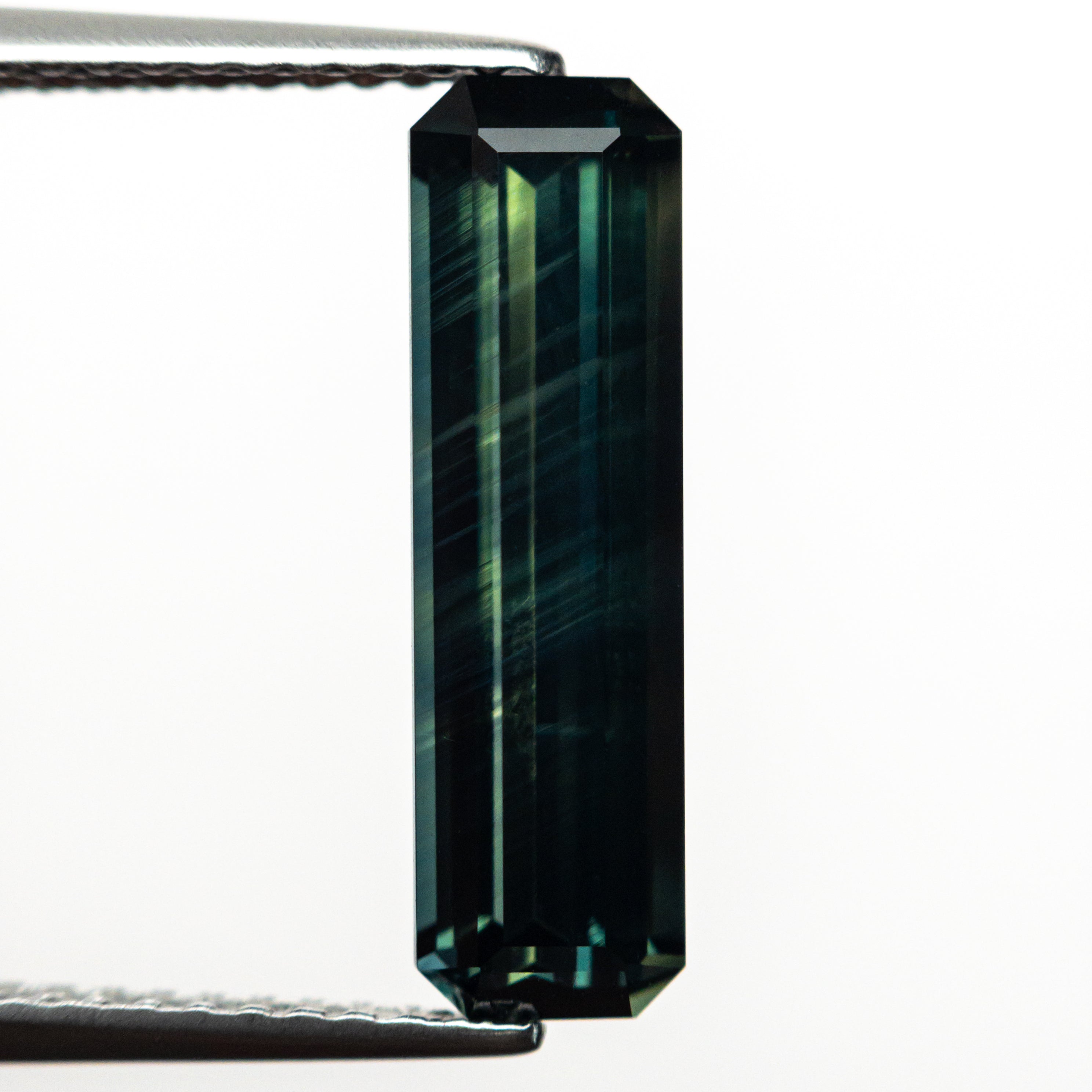 3.17ct Natural Blue Sapphire Gemstone - 15.97x4.67x3.61mm Step Cut Rectangle with Cut Corners - Loose Stone for Jewelry Making, Engagement Rings & Fine Collections