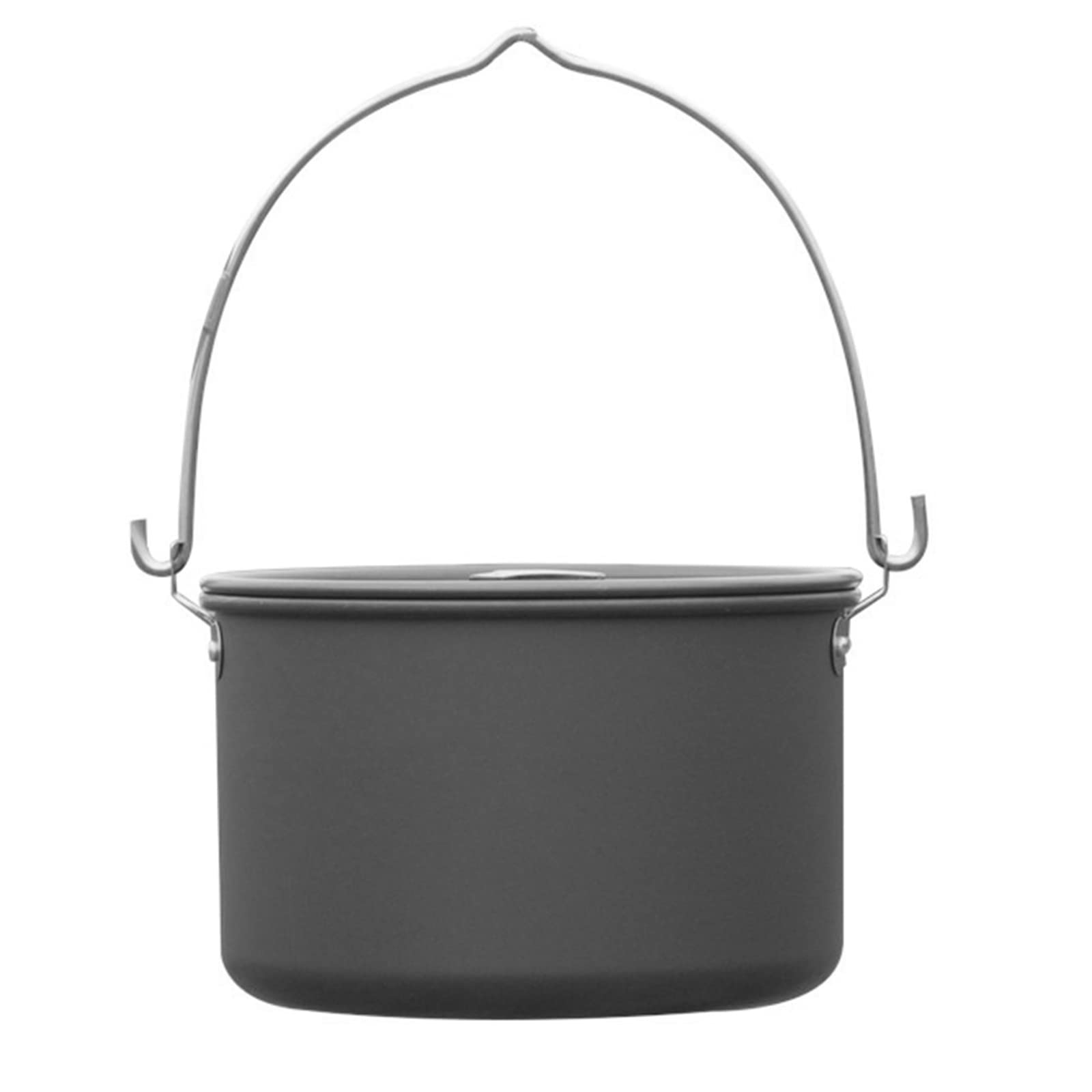 Ruiqas 4.5L Ultra-Portable Hanging Camping Pot - Large Capacity Lightweight Outdoor Cooking Pot for Backpacking, Hiking, Fishing - Perfect for Campfire Meals and Wilderness Adventures