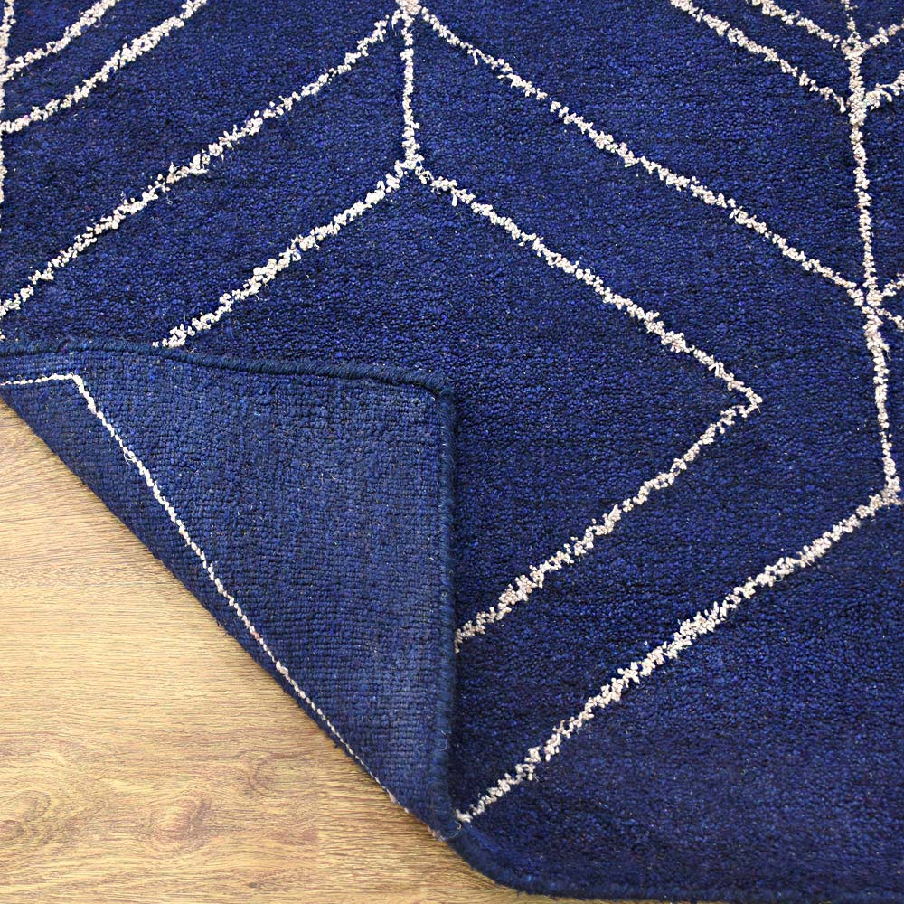 Handmade Prism Hand Knotted Rug - Premium Bohemian Style Area Rug for Living Room, Bedroom & Dining Room Decor