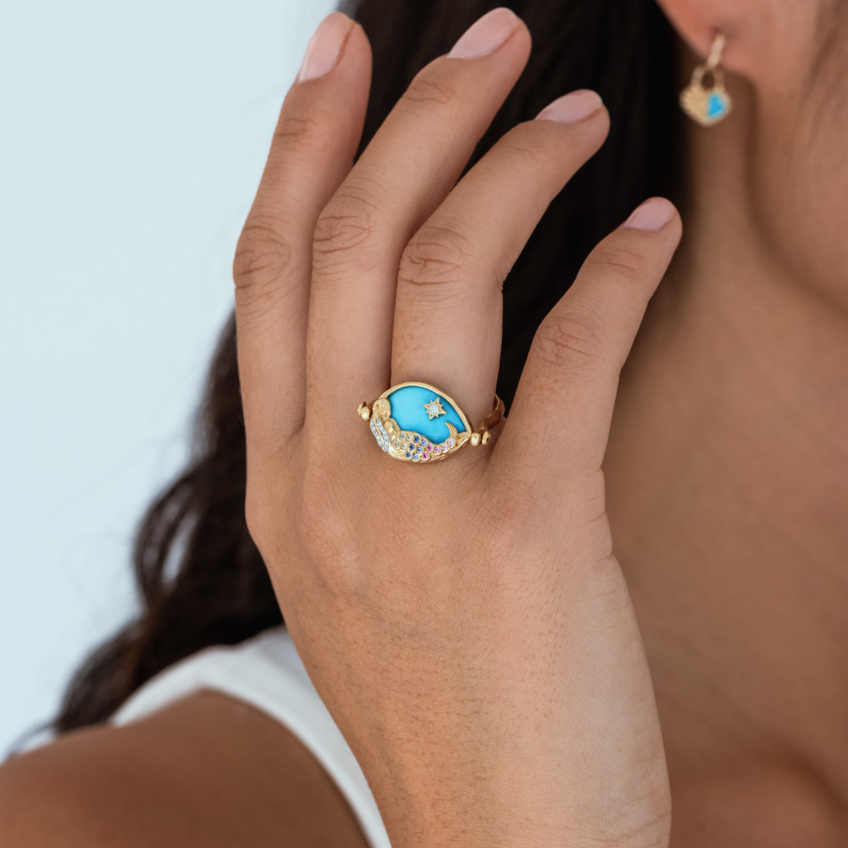 Trendy Lover Flip Ring - Adjustable & Reversible Fashion Jewelry for Women - Perfect for Valentine's Day, Anniversary & Romantic Gifts
