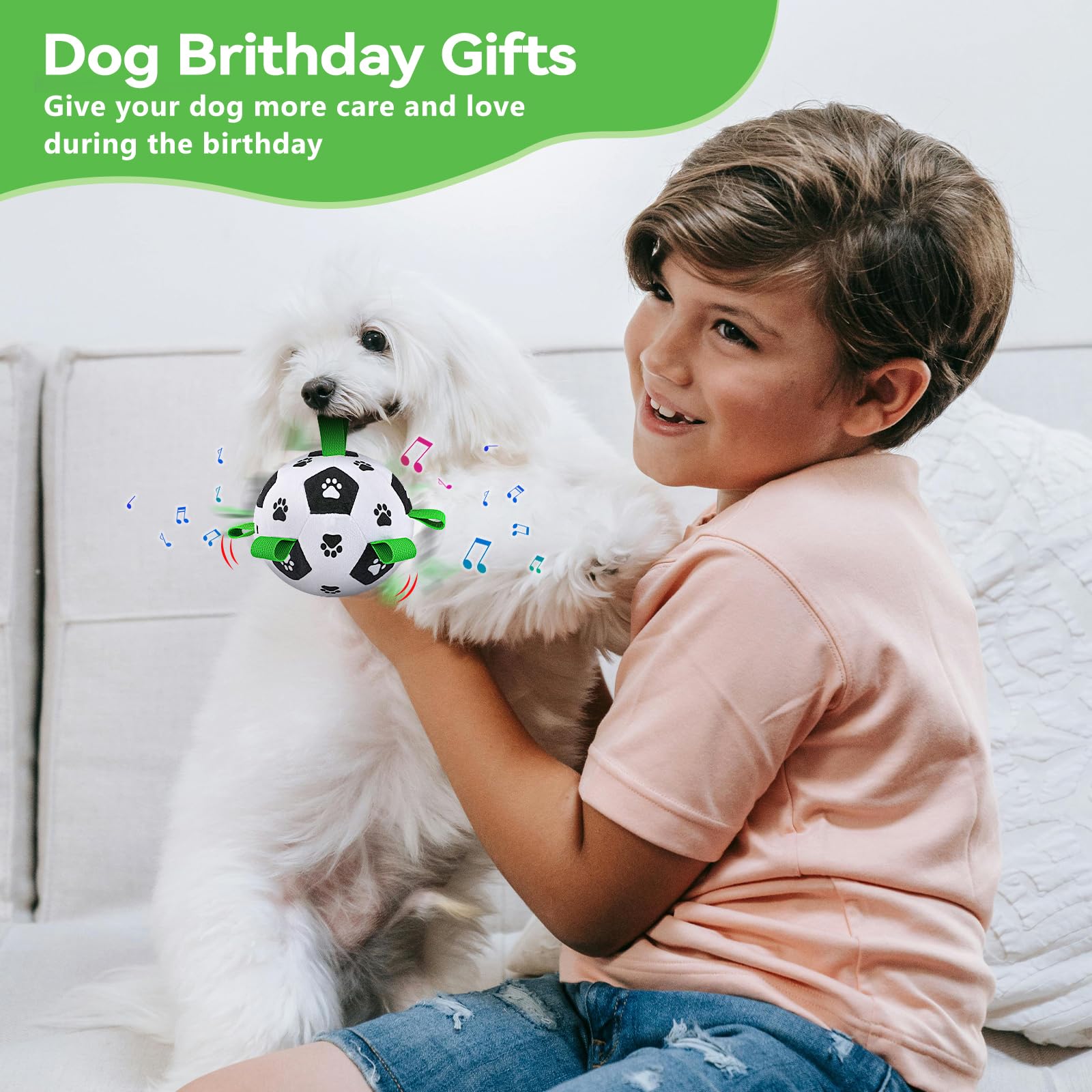 QDAN Interactive Dog Toys Balls - Automatic Rolling & Remote Control Rechargeable Pet Toy for Small & Medium Dogs | Squeaky Puppy Enrichment Toy to Relieve Boredom | Perfect for Indoor Play, Training & Keeping Dogs Entertained
