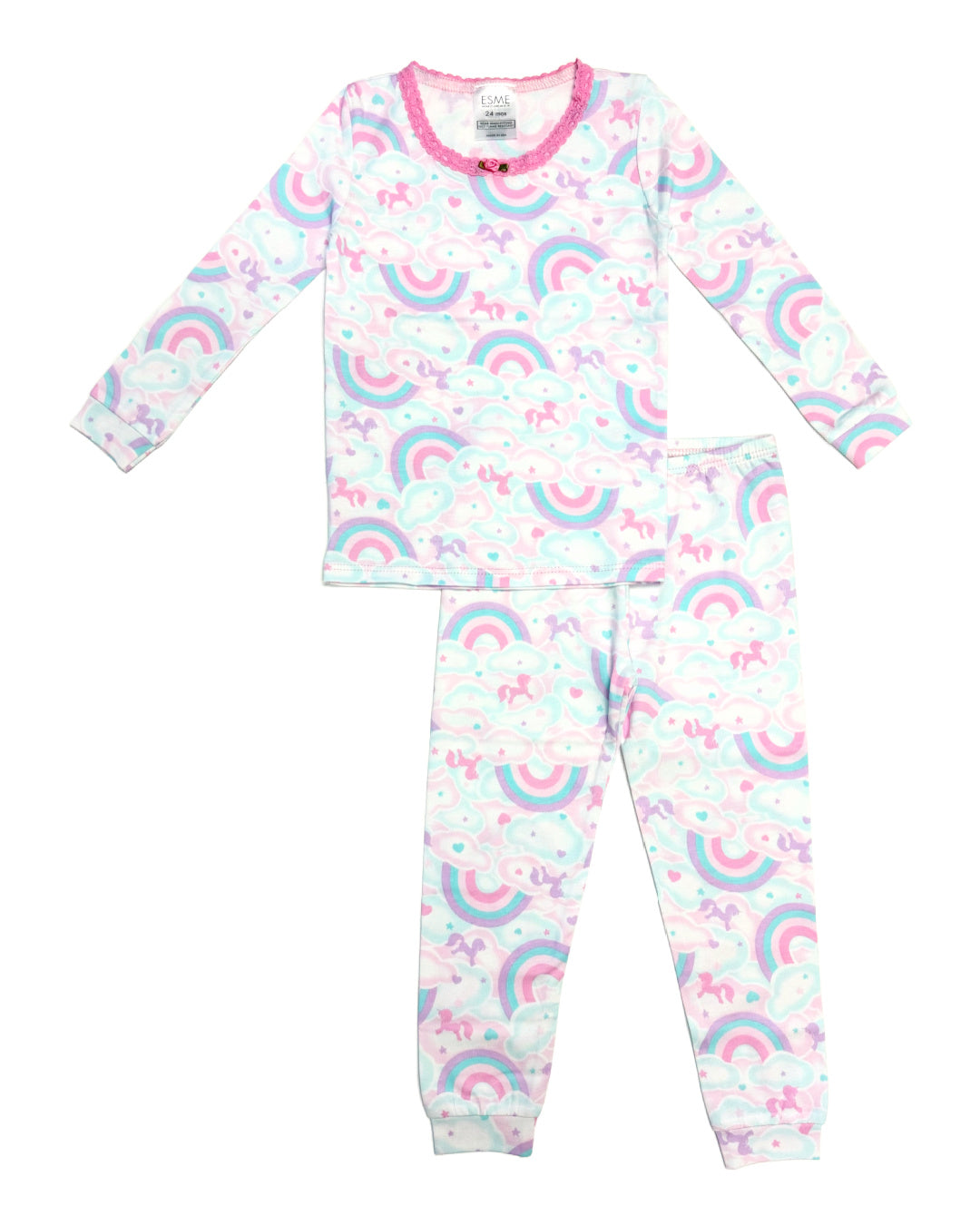 **Unicorn Sky Pajama Set for Women & Girls - Soft & Comfortable Sleepwear for Kids & Adults - Perfect for Bedtime, Lounging & Sleepovers**