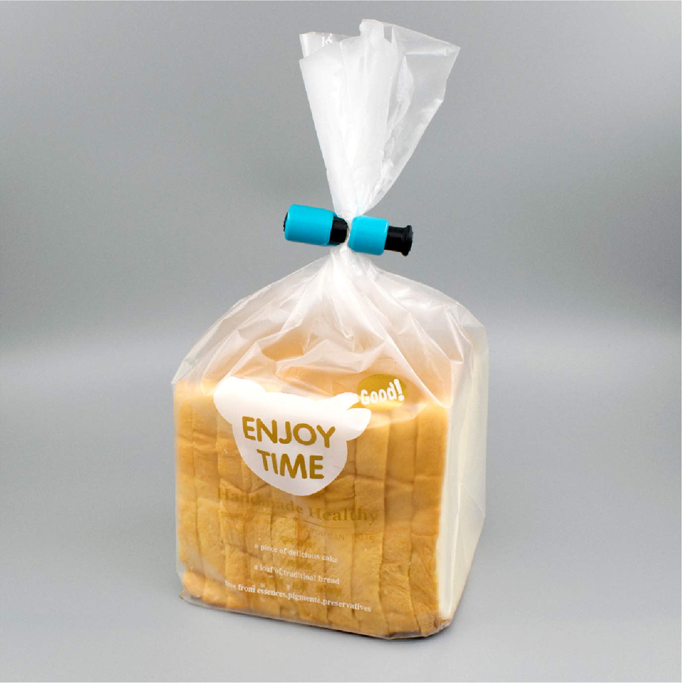 12-Piece Bread Bag Clips Set - Food Grade Non-Slip Grip Sealer for Bread, Fruits & Snacks | 6 Blue & 6 Red | Easy Squeeze Lock Release | Perfect for Kitchen Storage, Picnics & Travel