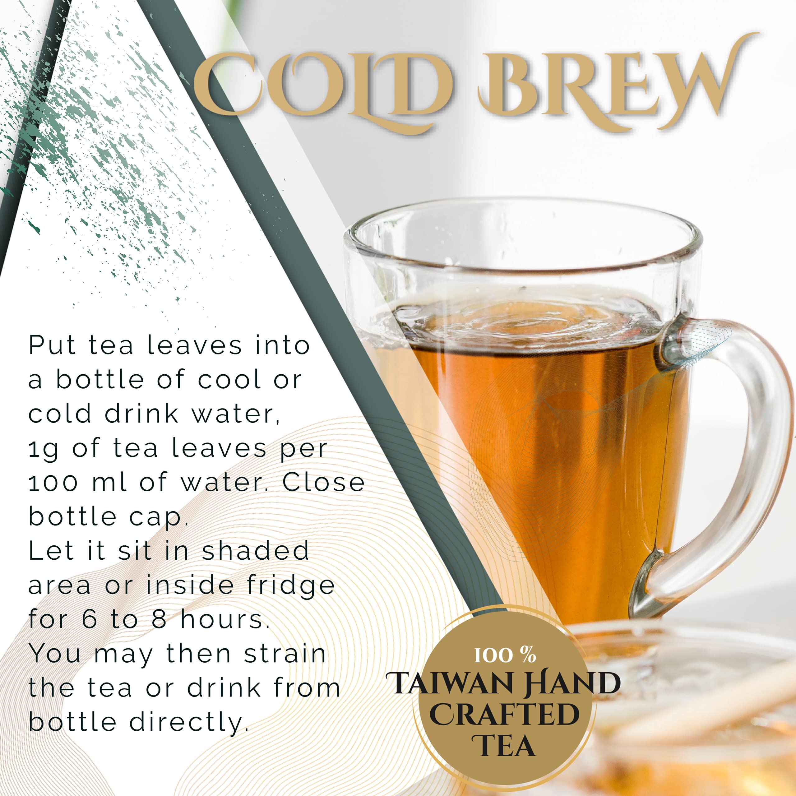 Premium Organic Oolong Tea Bags - 100% Natural Taiwan High Mountain Loose Leaf Tea | Handcrafted Antioxidant-Rich Tea | Eco-Friendly Biodegradable Sachets (15 Count) | Perfect for Relaxation, Afternoon Tea & Gift Giving | By T SECRETEA