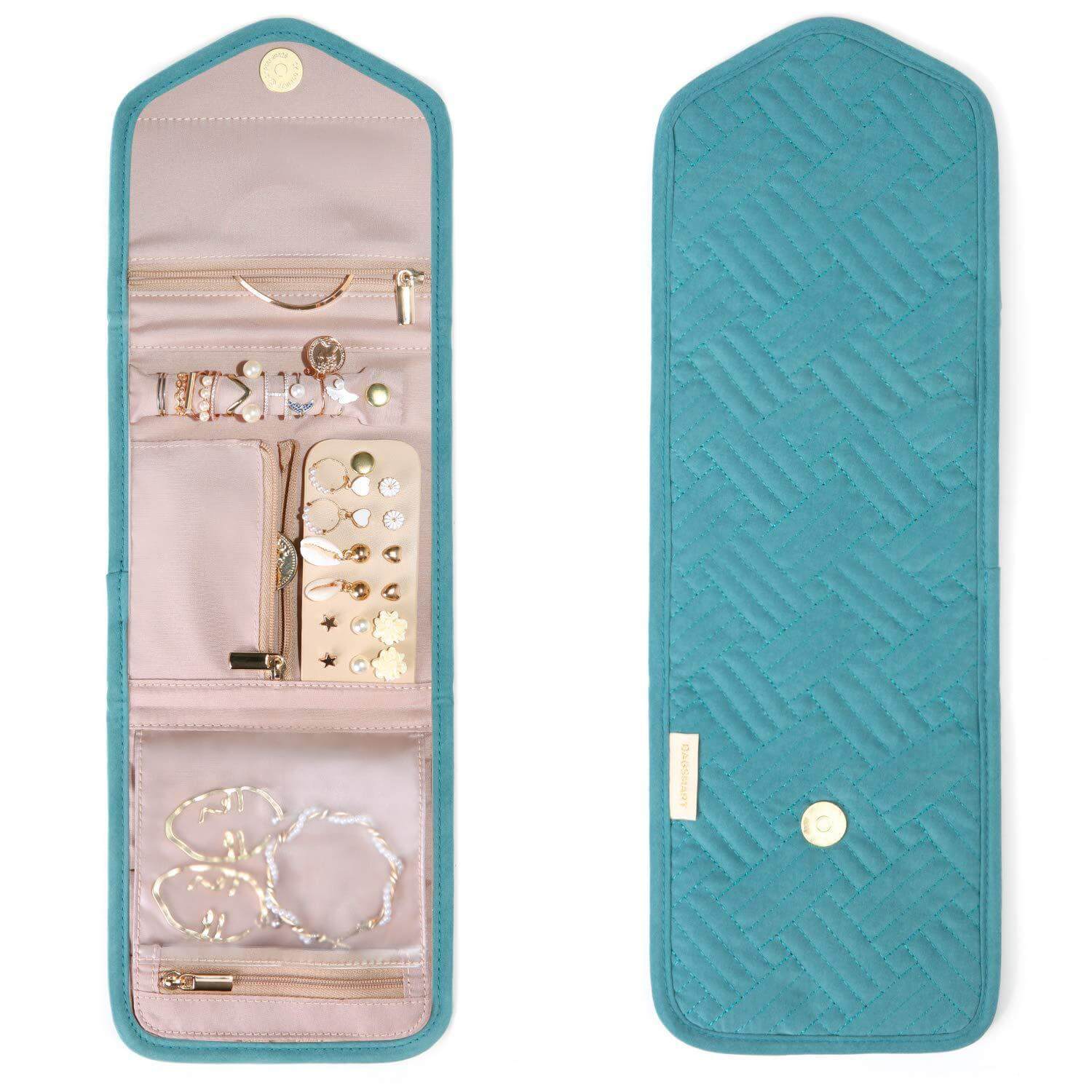 Foldable Makeup Jewelry Organizer Clutch Bag - Stylish Travel Cosmetic & Accessory Storage Pouch for Women | APJ317 | Perfect for Travel, Parties & Daily Use
