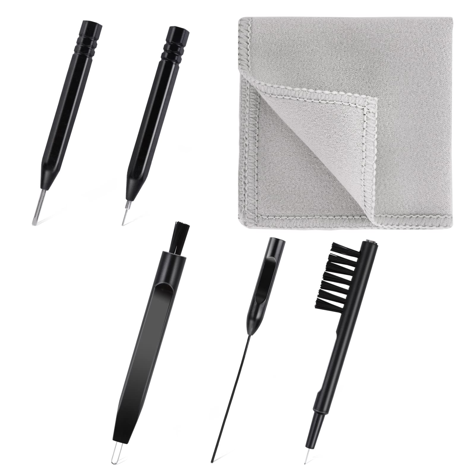6 Pcs Hearing Aid Cleaning Kit - Brush Tools for Earbuds & Headphones - Perfect for Daily Maintenance