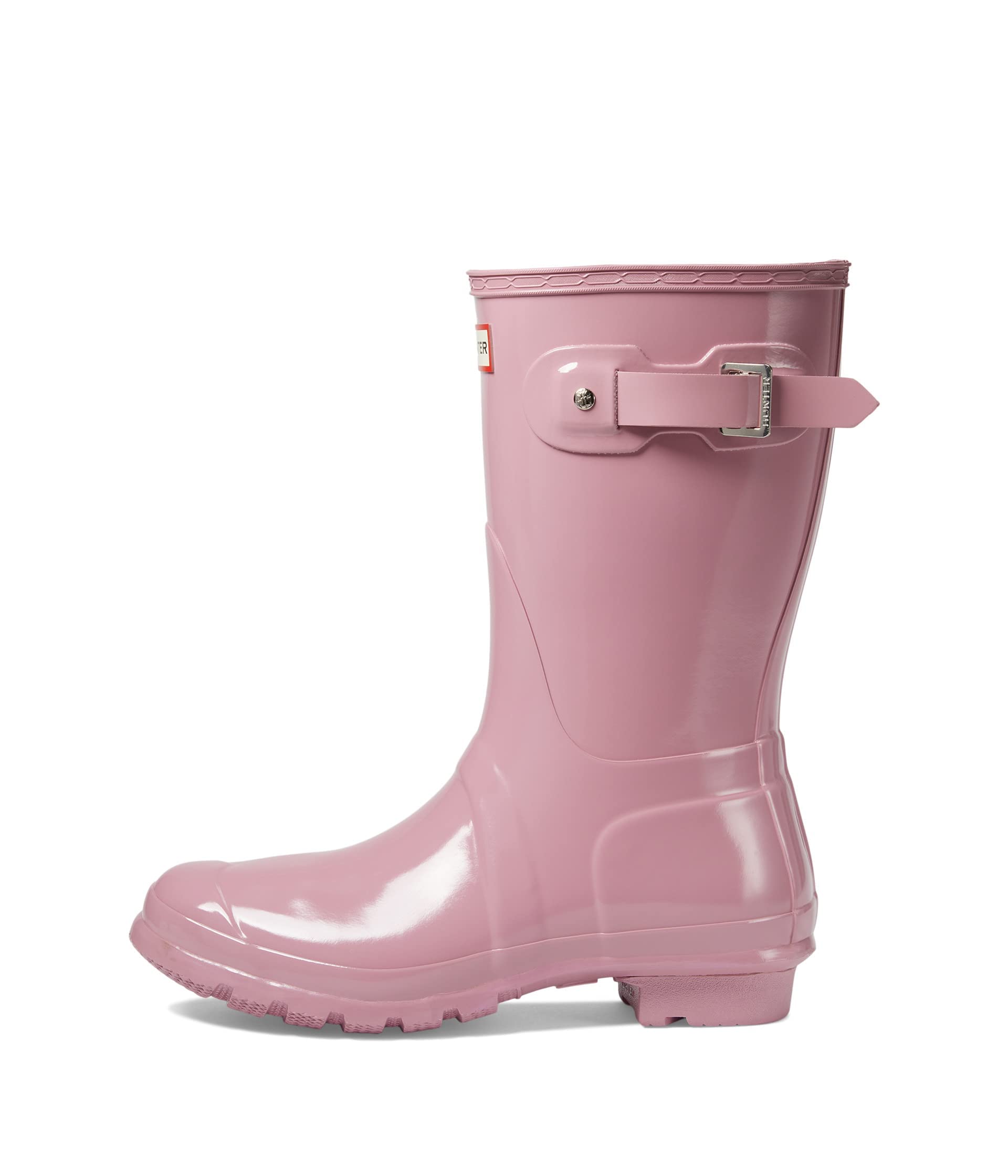Hunter Women's Original Short Gloss Rain Boots - Waterproof Chelsea Rain Booties for Women - Perfect for Gardening, Walking Dogs & Rainy Day Outfits