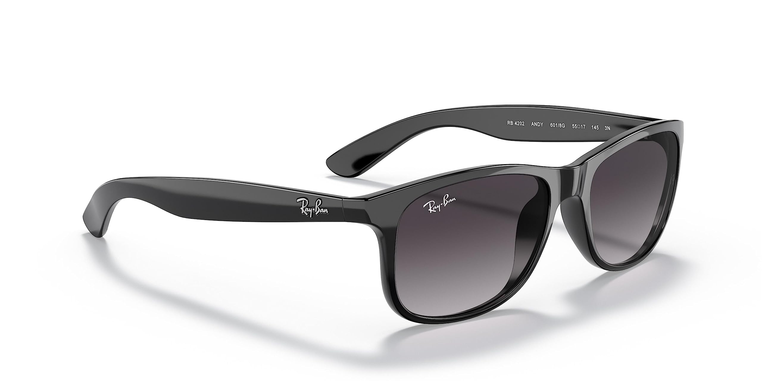 Ray-Ban RB4202 Andy Rectangular Polarized Sunglasses for Men & Women - UV Protection, Classic Style for Driving, Beach & Outdoor Activities