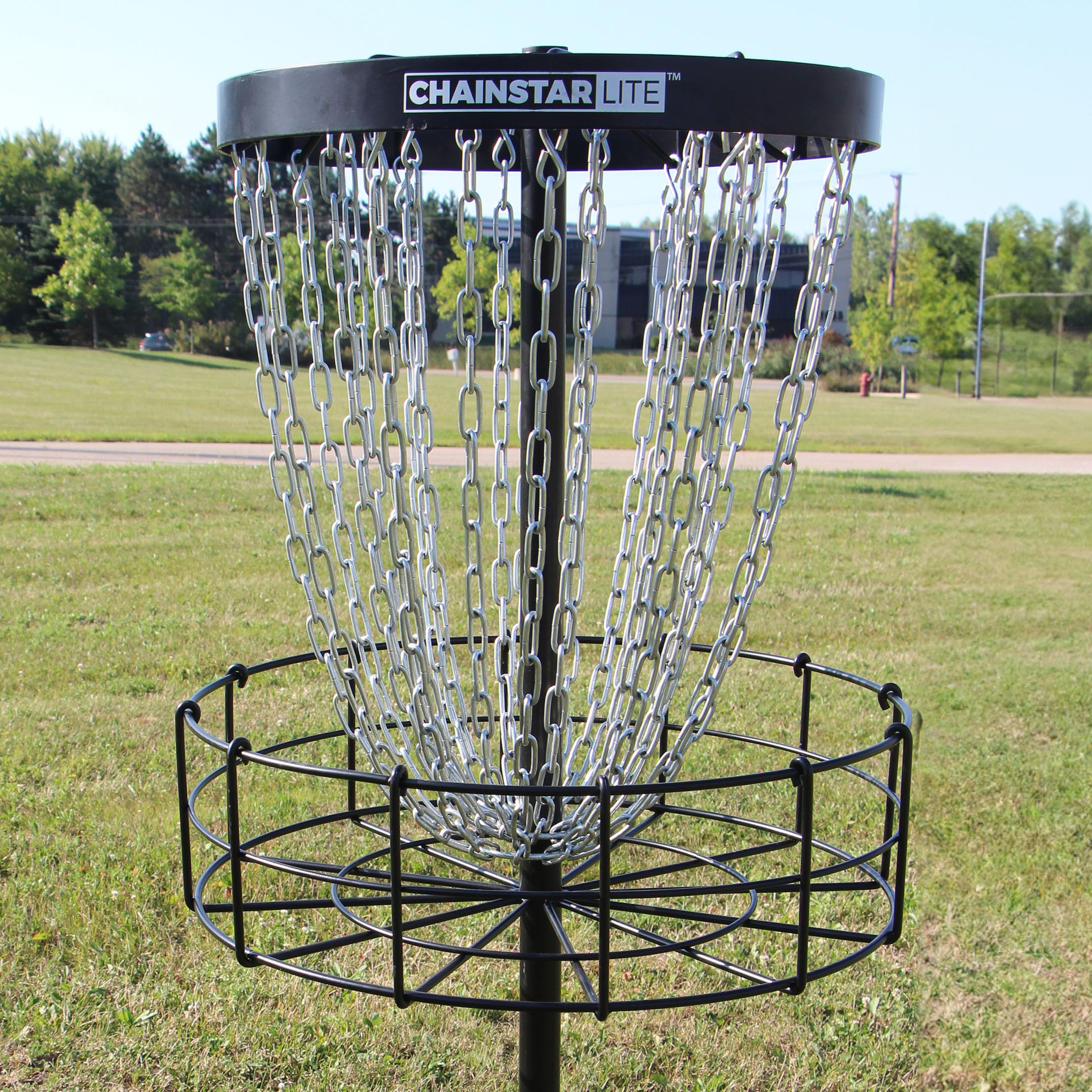Discraft Chainstar Lite Disc Golf Basket – Portable & Easy Setup Disc Golf Target with Durable Zinc Coated Chains | Perfect for Backyard Practice, Park Games & Tournament Training