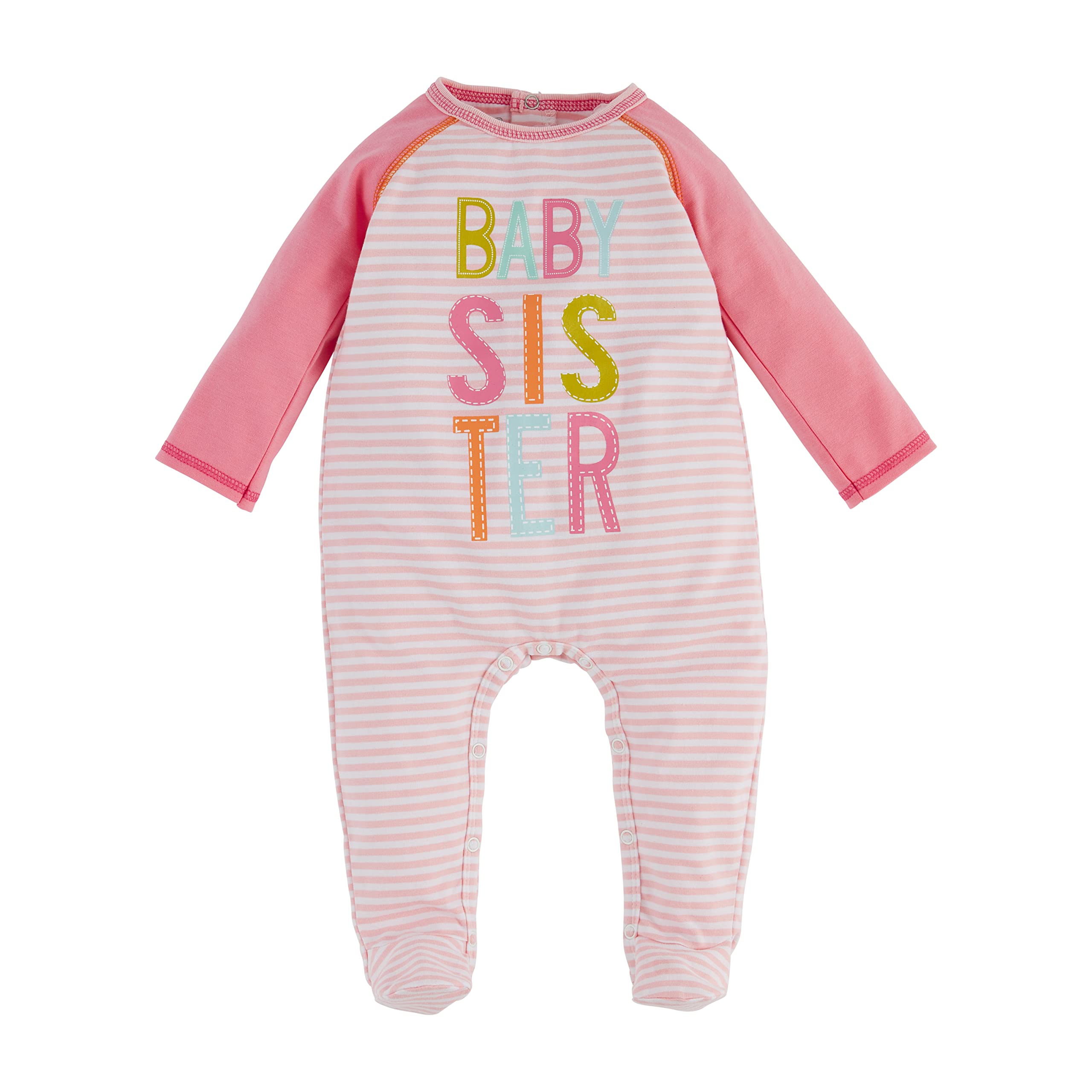 Mud Pie Girls Baby Sibling Sleeper - Soft Cotton Sleepwear for Newborns & Toddlers - Matching Outfits for Siblings - Perfect for Nursery, Photo Shoots & Family Gatherings