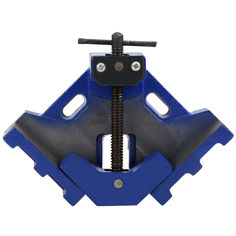 Heavy-Duty 4-Inch 90° Right Angle Clamp - Cast Iron Welding Tool for Woodworking, Metalworking & DIY Projects - Perfect for Welding Equipment, Hardware Accessories & Workshop Use