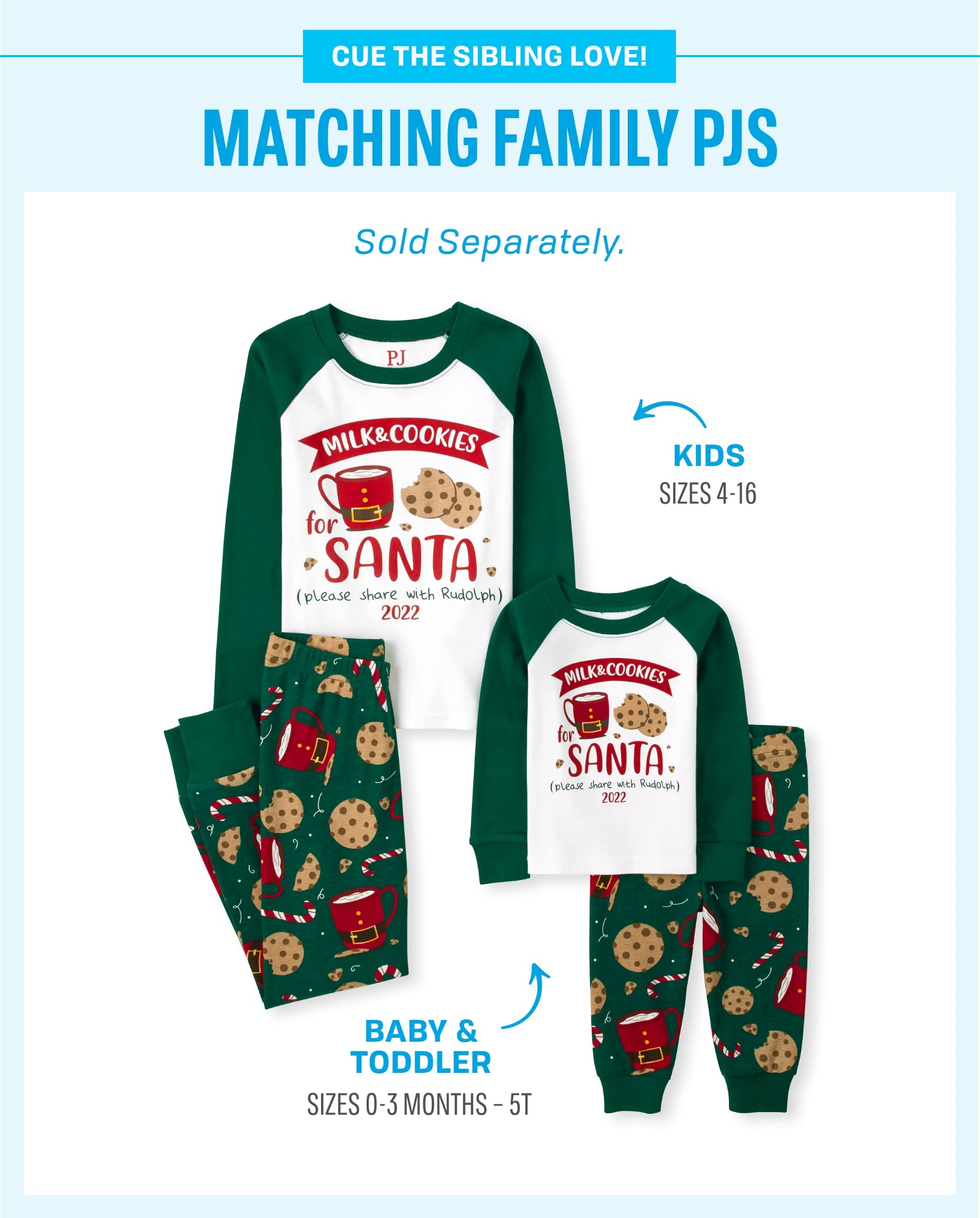 Kids' Christmas Pajama Sets - Family Matching Cotton Pajamas for Holiday Photos