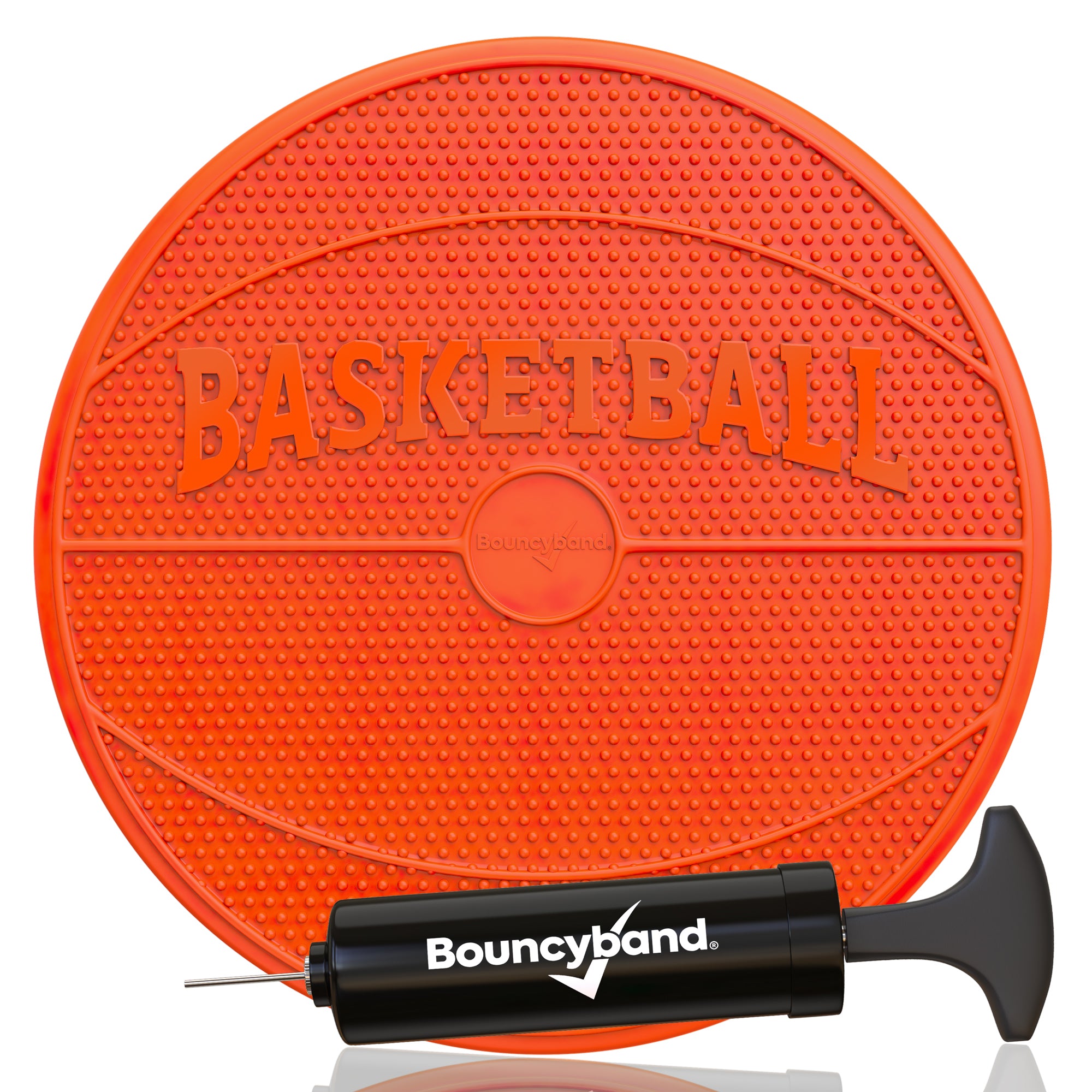 Bouncyband Wiggle Seat Sensory Cushion - Orange Basketball Design for Kids with ADHD, Autism - Improve Focus & Posture in Classroom, Home, or Office