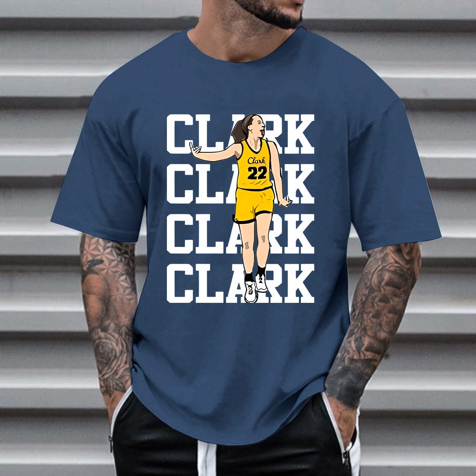 Clark Basketball Jersey - Short Sleeve Sports T-Shirt for Men, Women & Youth - Perfect for Fans, Games & Casual Wear