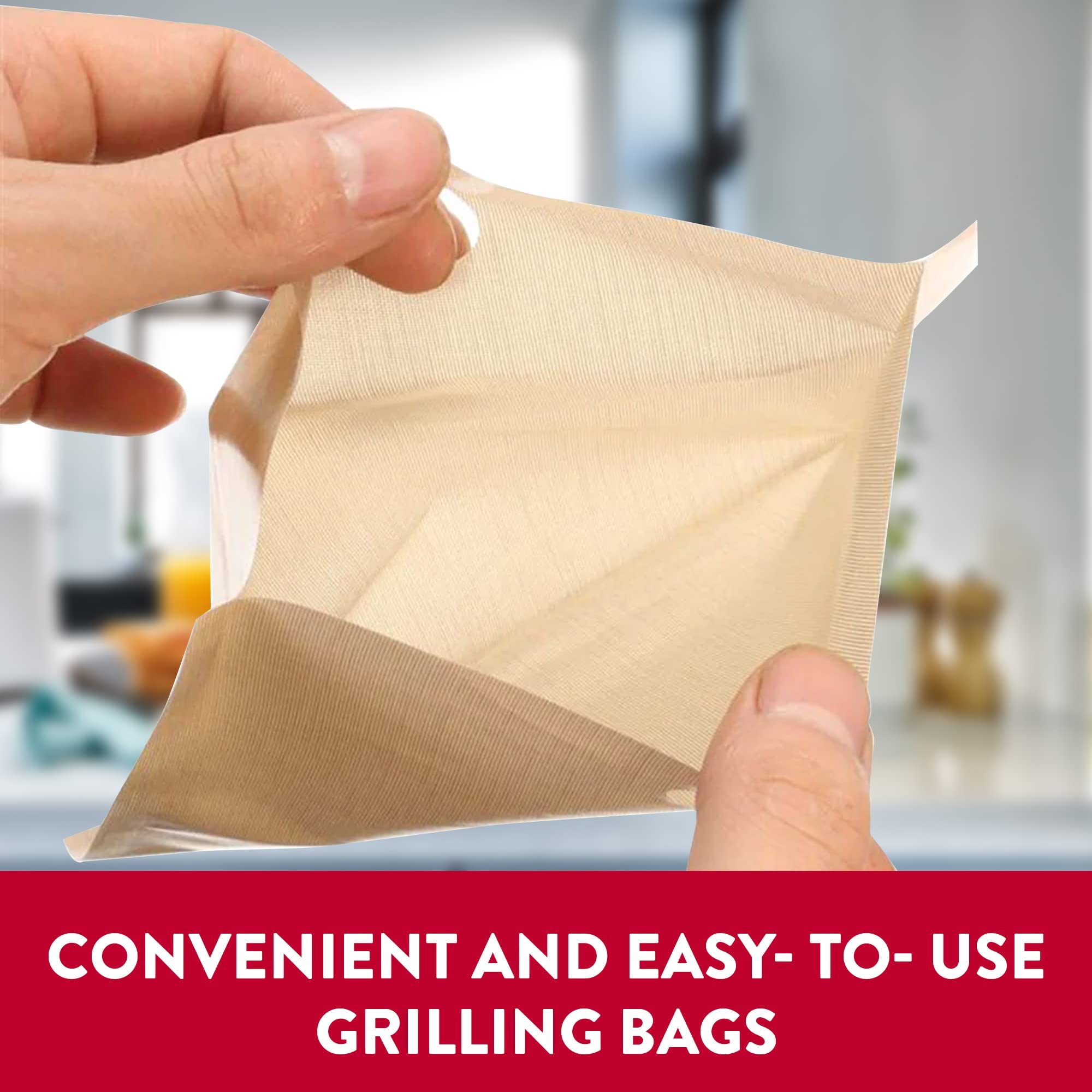 Reusable Grill & Toaster Bags - 100 Uses, Dishwasher Safe, No Butter/Oil Needed - Perfect for Grilled Cheese, Panini, Burgers & Sandwiches - Ideal for Camping, BBQs & Quick Kitchen Meals - 2 Pack