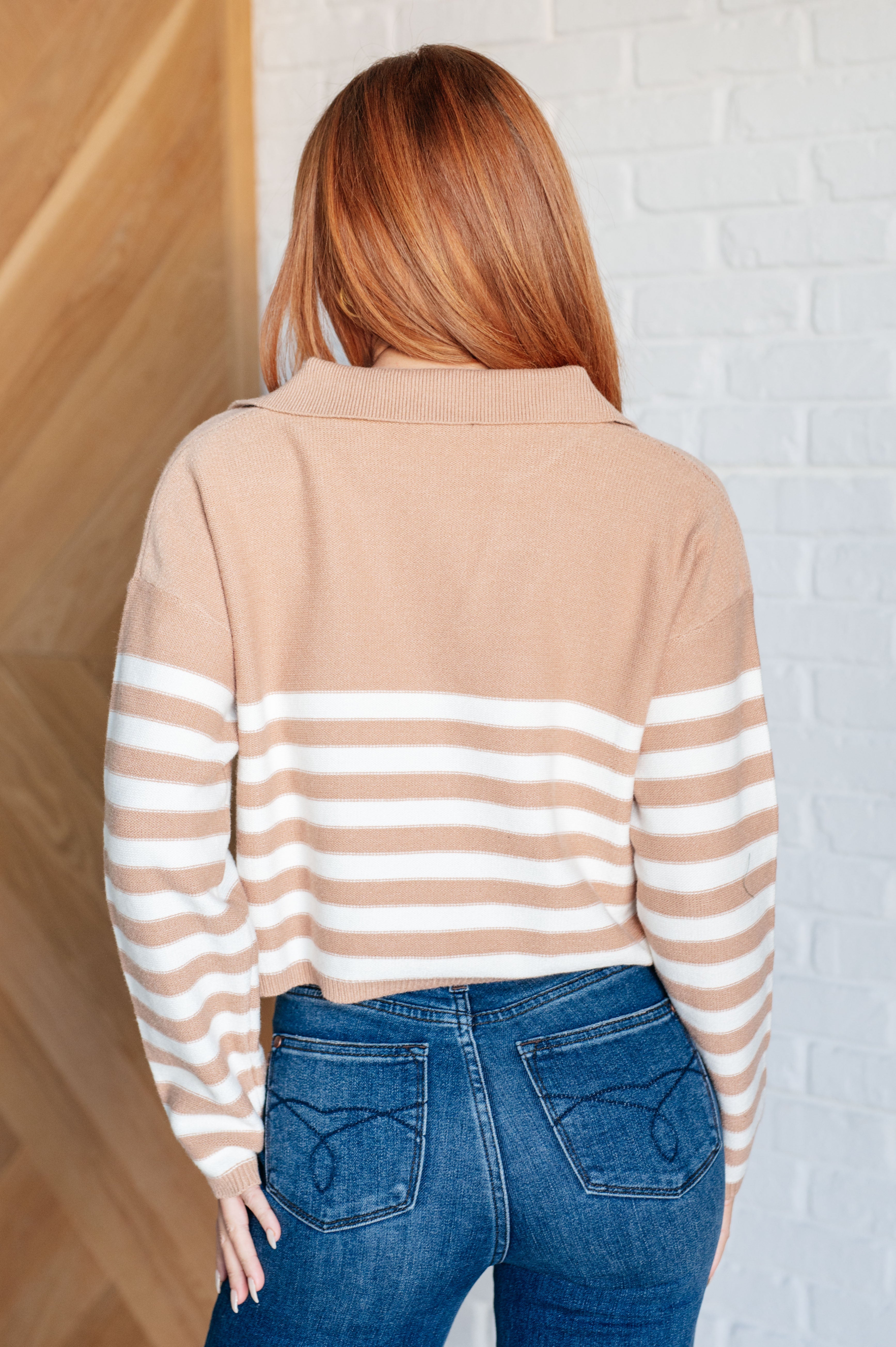 Stylish Striped Sweater for Women - Cozy Knit Pullover for Casual Outfits & Fall Layering | Perfect for Date Nights, Office Wear & Weekend Errands
