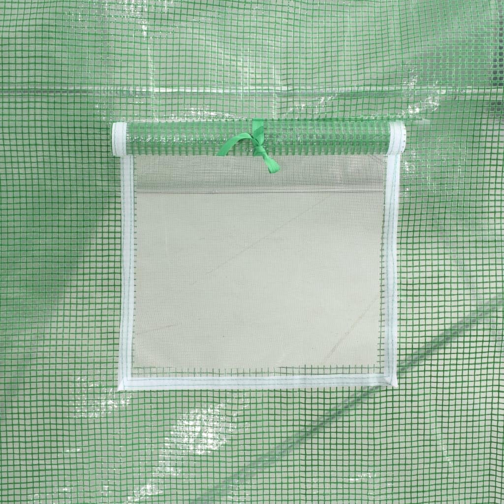 vidaXL Polyethylene Greenhouse 86.1 ft² - Heavy Duty Galvanized Steel Frame with 15x15