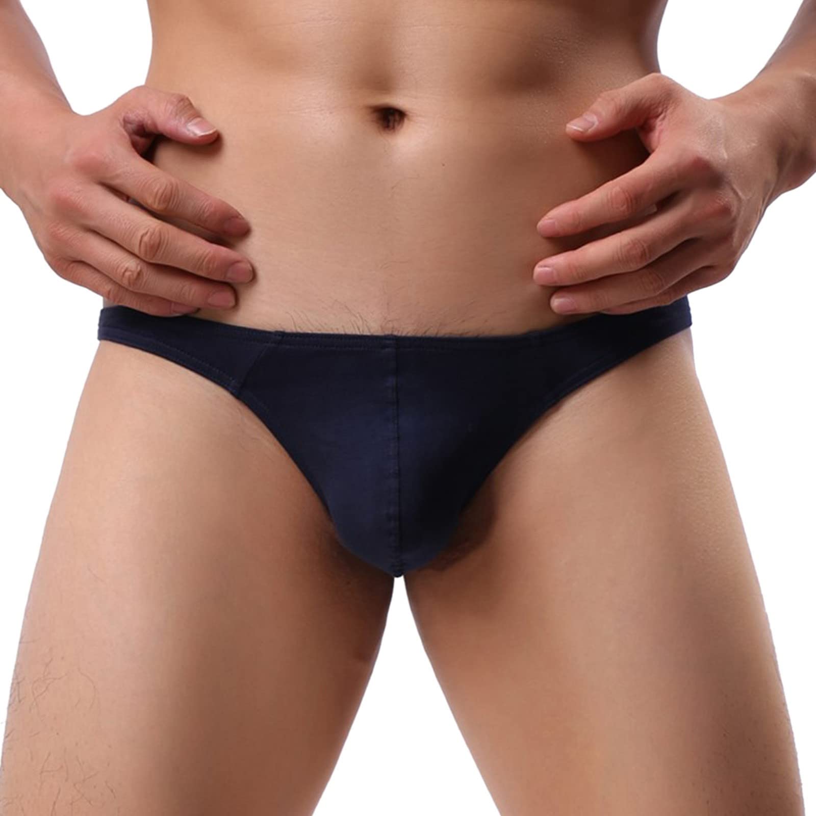 Men's Cotton Thong Underwear - Soft Breathable Briefs with Pouch Support - Comfortable & Sexy for Daily Wear, Workout, and Intimate Moments