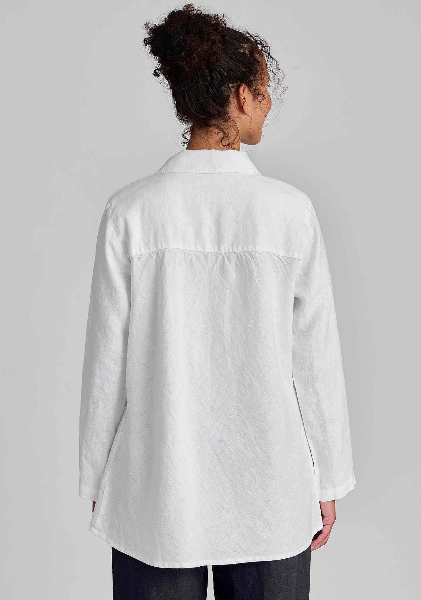 Stylish Bias Back Linen Shirt for Women - Breathable & Comfortable Summer Blouse - Perfect for Casual Outings & Beach Vacations - FINAL SALE
