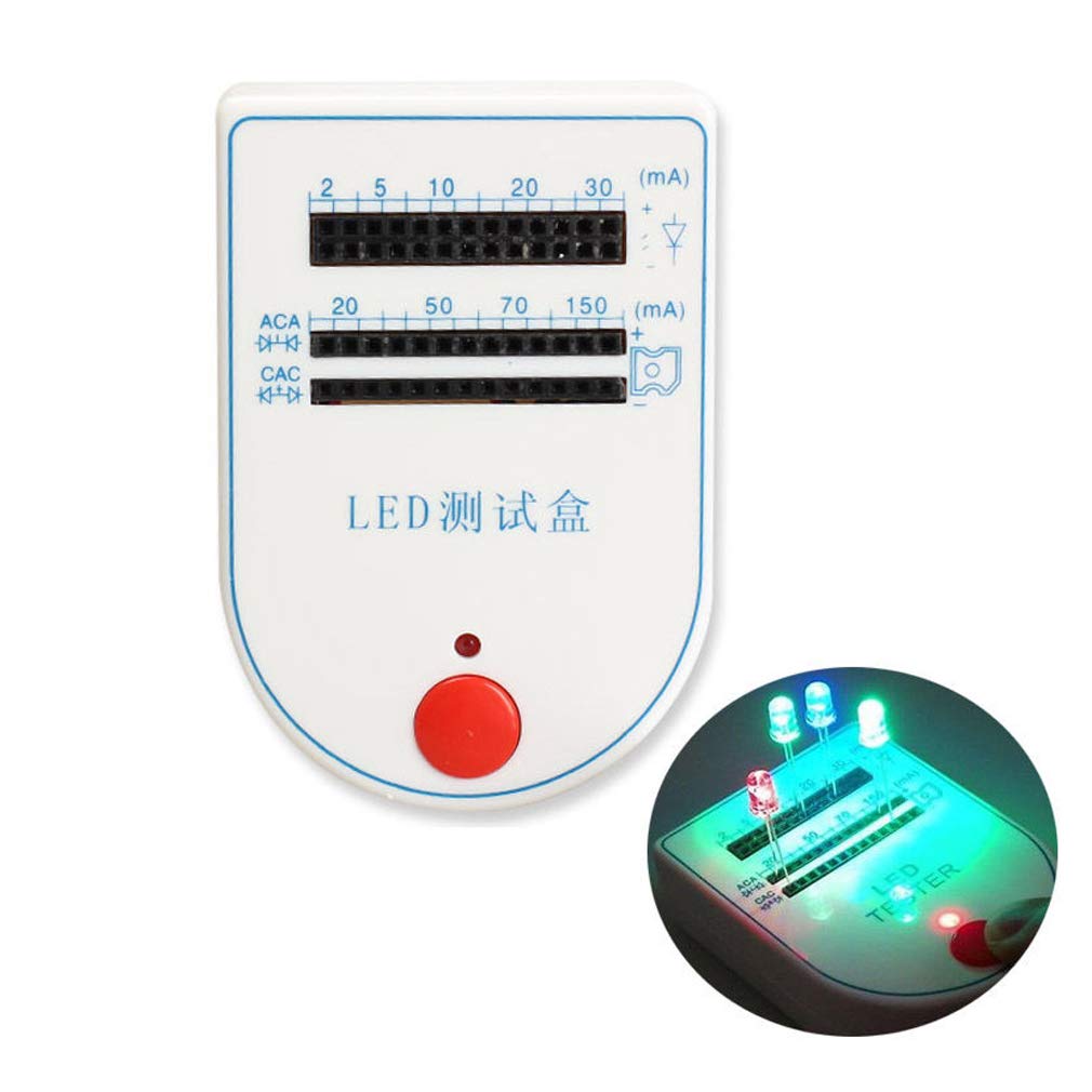 Hailege 2-Pack LED Test Box Tester (2~150mA) - Mini Portable Light Emitting Diode & Bulb Battery Tester for Cell Phone Repair, Electronics DIY, and Electrical Maintenance - Perfect for Technicians, Hobbyists & Home Use