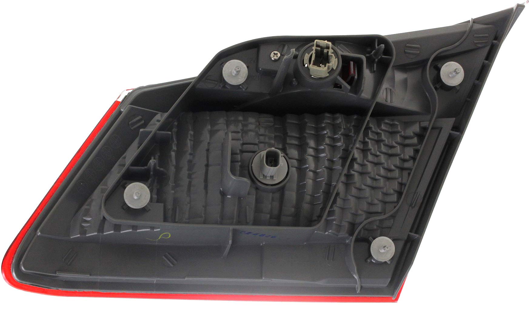 Evan Fischer Driver Side Inner Tail Light Compatible with 2013-2015 Honda Accord Sedan - HO2802104 Replacement Part for Enhanced Visibility & Safety at Night