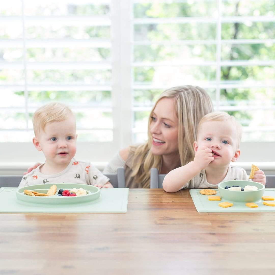 Ezpz Happy Bowl - Fun & Functional Silicone Baby Bowl for Toddlers - Perfect for Mess-Free Meals at Home or On-the-Go