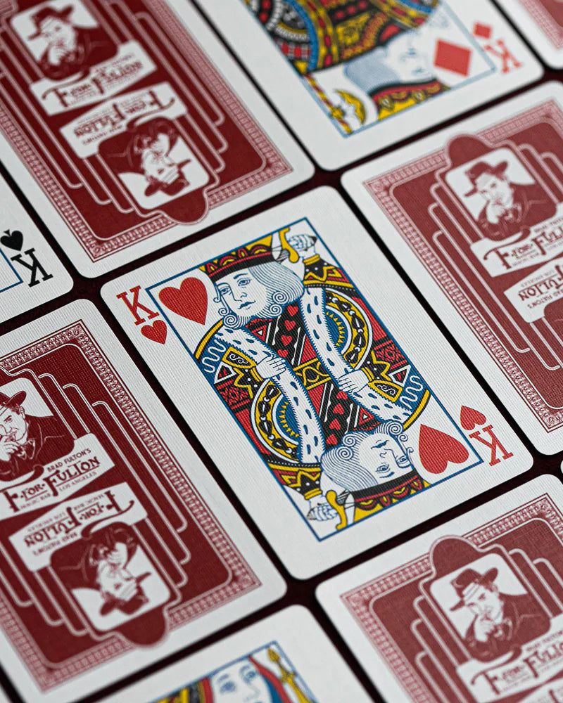 F For Fulton Playing Cards - Premium Poker Cards for Magic Tricks, Card Games, and Collectibles | Ideal for Poker Nights, Magic Shows, and Gift Giving