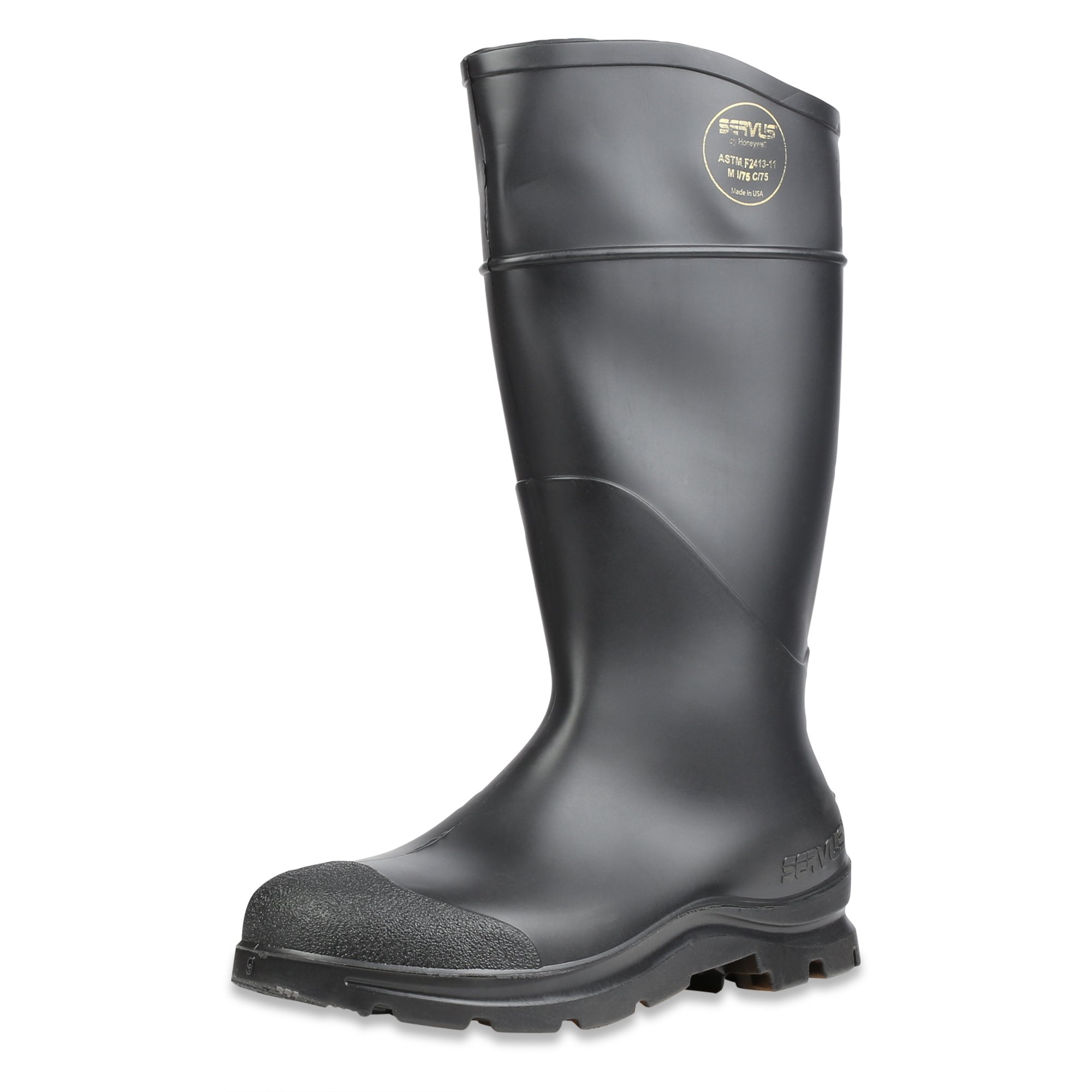 Honeywell Men's Black Steel Toe Work Boots - Safety Shoes for Construction, Warehouse & Outdoor Work - ASTM F2413 Certified