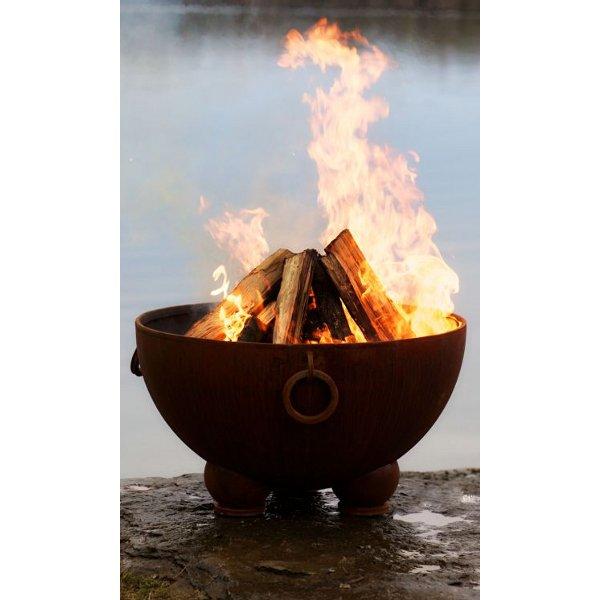 Nepal Fire Pit - Handcrafted Outdoor Fire Pit for Patio, Garden, and Backyard - Perfect for Camping, BBQ, and Relaxing Evenings