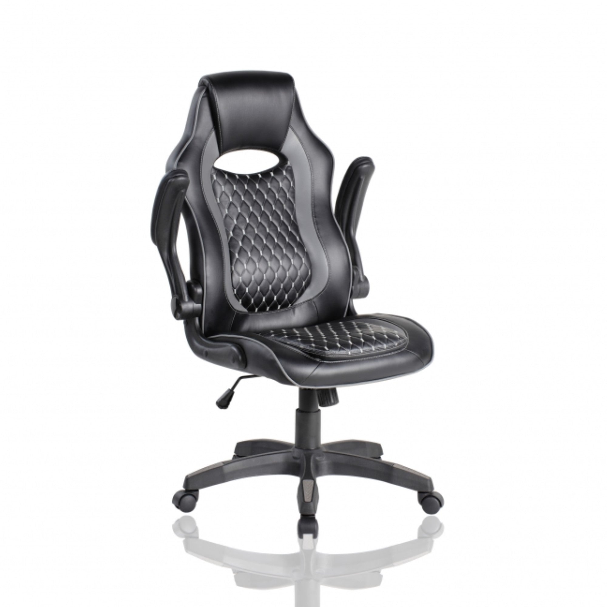 HAWK SERIES 9520 Ergonomic Gaming Chair - Black & Grey - High Back Racing Style for PC & Console Gamers - Perfect for Esports, Streaming & Office Work