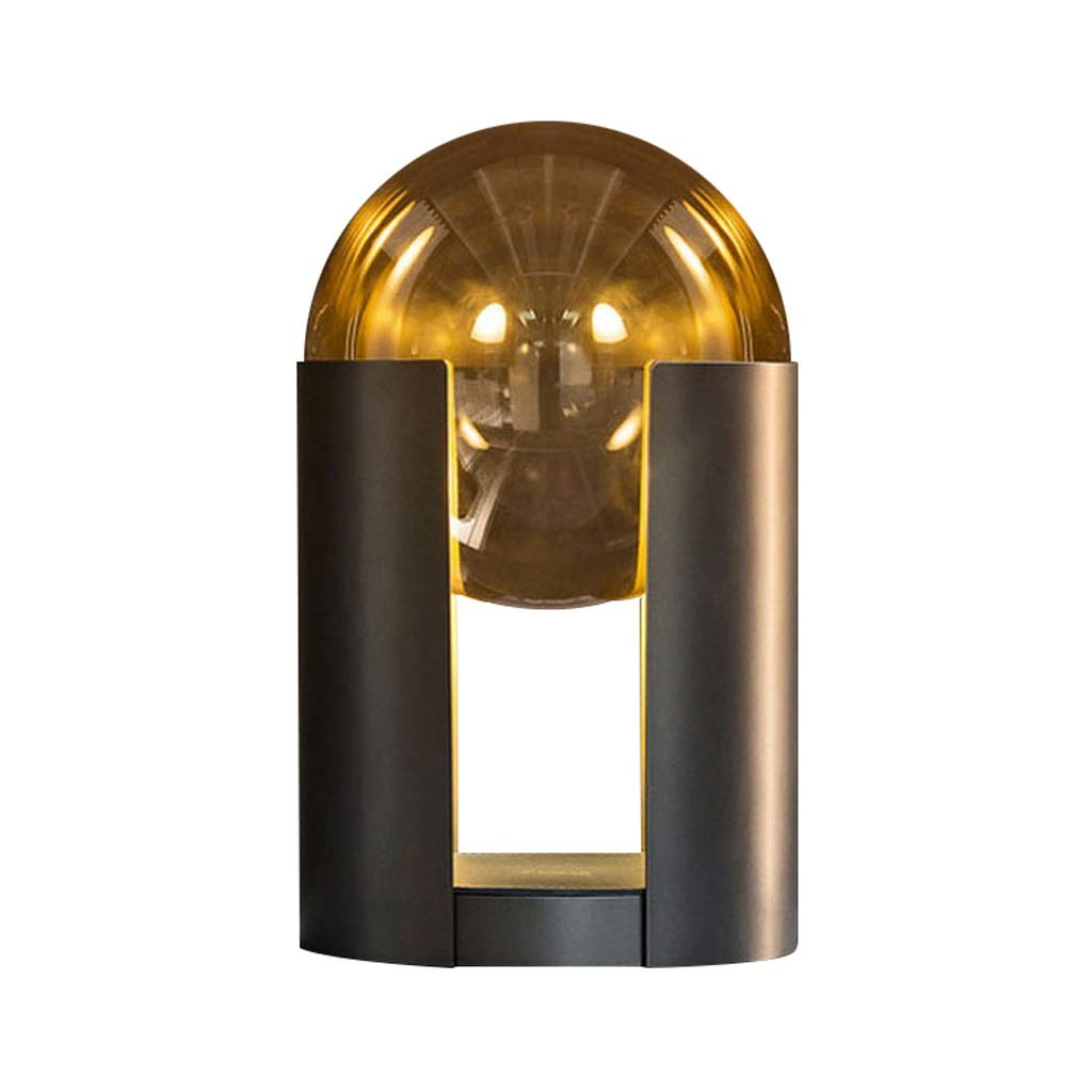 ChaomeiArt Modern LED Glass Table Lamp - Adjustable Brightness, Touch Control, Nordic Style for Bedroom, Study, Office - Perfect for Reading, Working & Home Decor