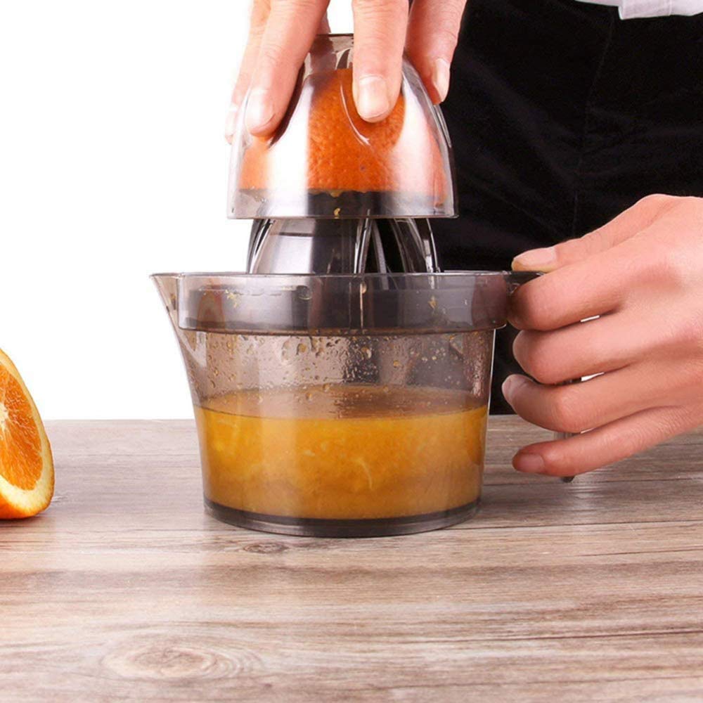 Premium Manual Citrus Juicer - Anti-Slip Hand Press for Lemon, Orange, Lime & Watermelon | Portable Fruit Squeezer with Rotating Reamer & Transparent Design | Perfect for Cocktails, Fresh Juice & Healthy Cooking
