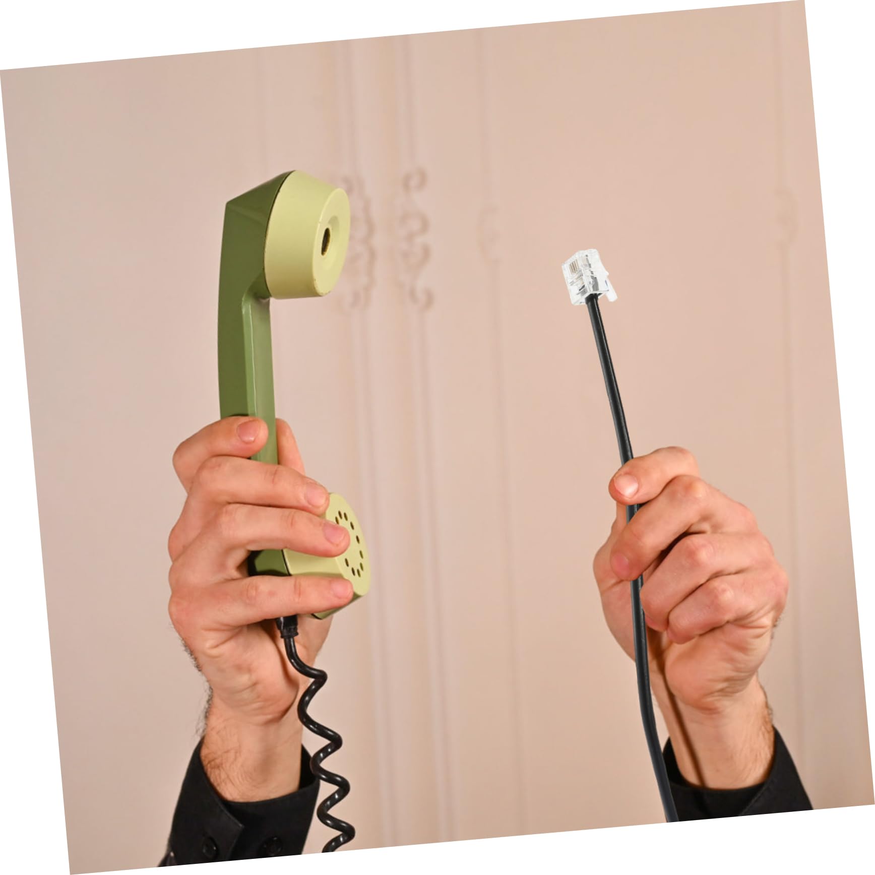 DOITOOL Landline Phone Jumper Cord - High-Quality Copper Telephone Wire for Home & Office Connectivity, Durable Phone Cable for Reliable Communication