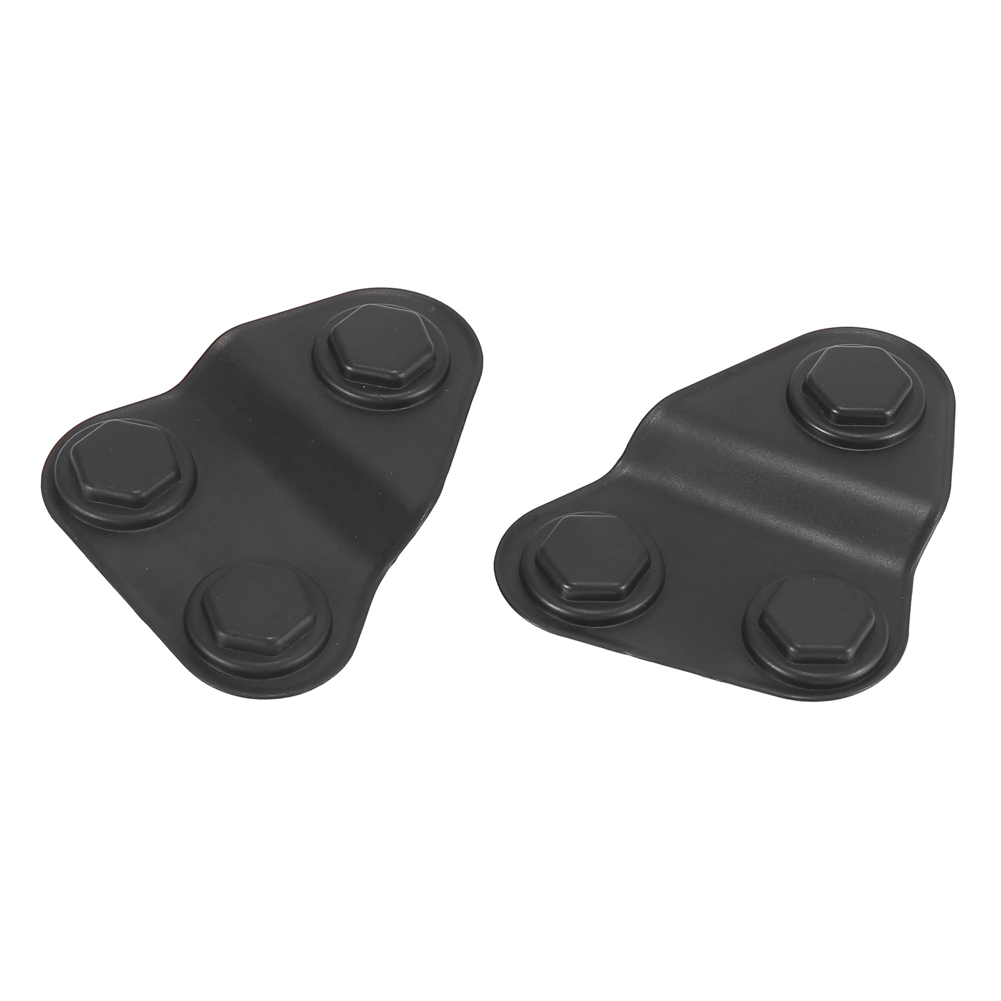 X AUTOHAUX 1 Set ABS Front Door Screw Protection Cover & Lock Decoration for Jeep Wrangler JL (2018-2021) - Durable Trim Accessories for Off-Road & Daily Driving Protection