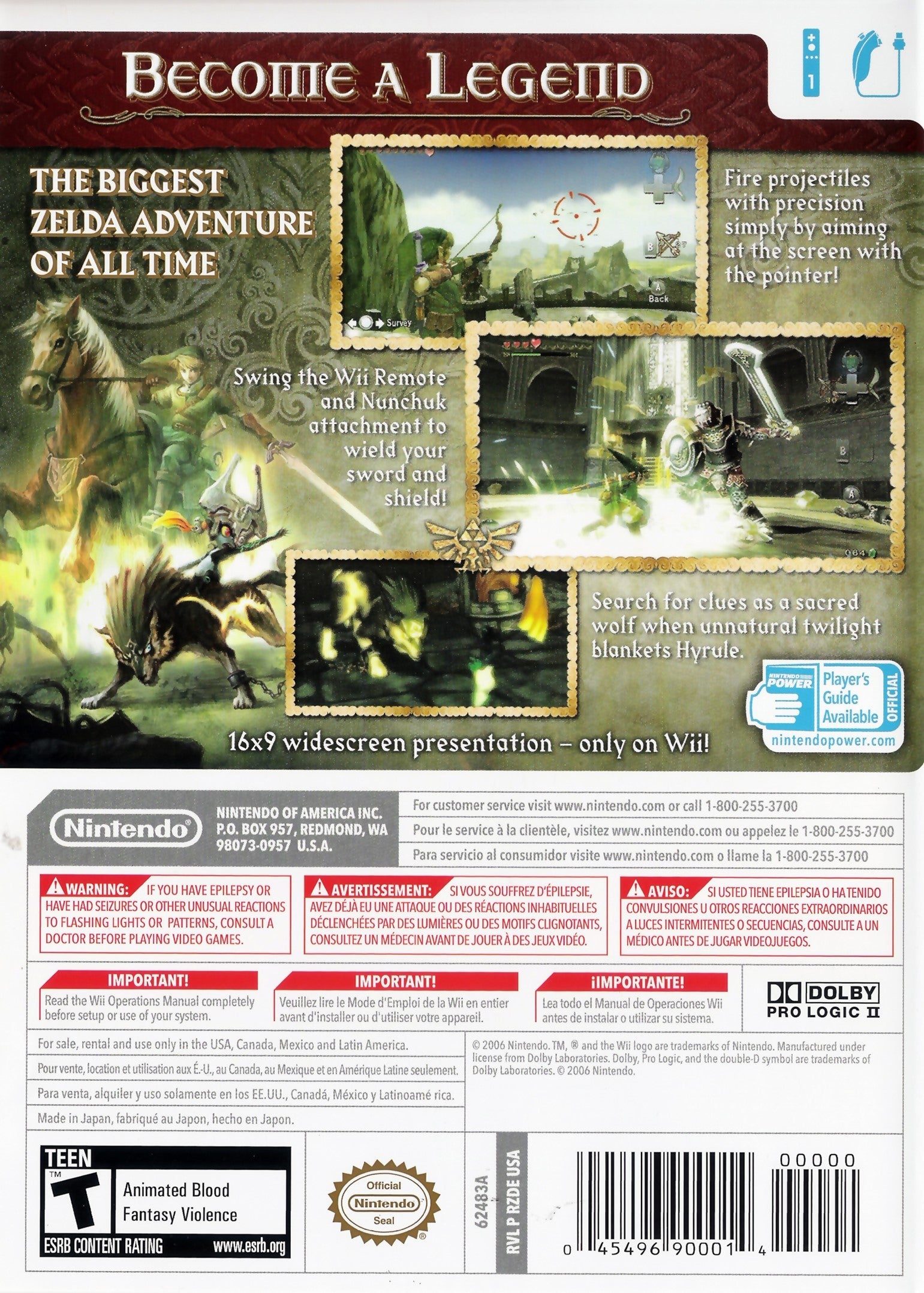 The Legend of Zelda: Twilight Princess - Nintendo Wii & GameCube Adventure Game | Epic Fantasy RPG with Puzzle Solving & Action Combat | Perfect for Zelda Fans & Fantasy Gamers