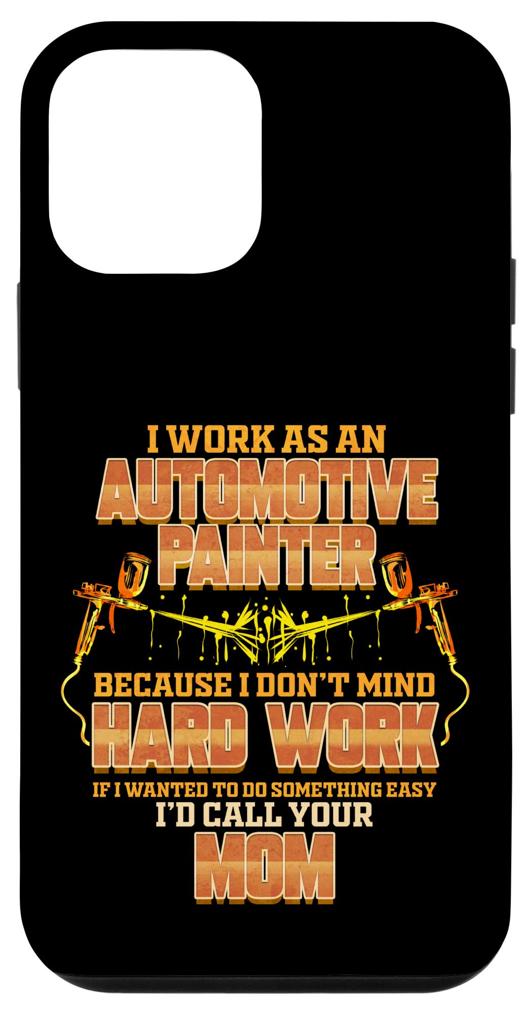 iPhone 12 Mini Case - Durable Automotive Car Painter Design - Shockproof Hard Work Protection for Auto Body Painters - Perfect for Workshop & Construction Sites
