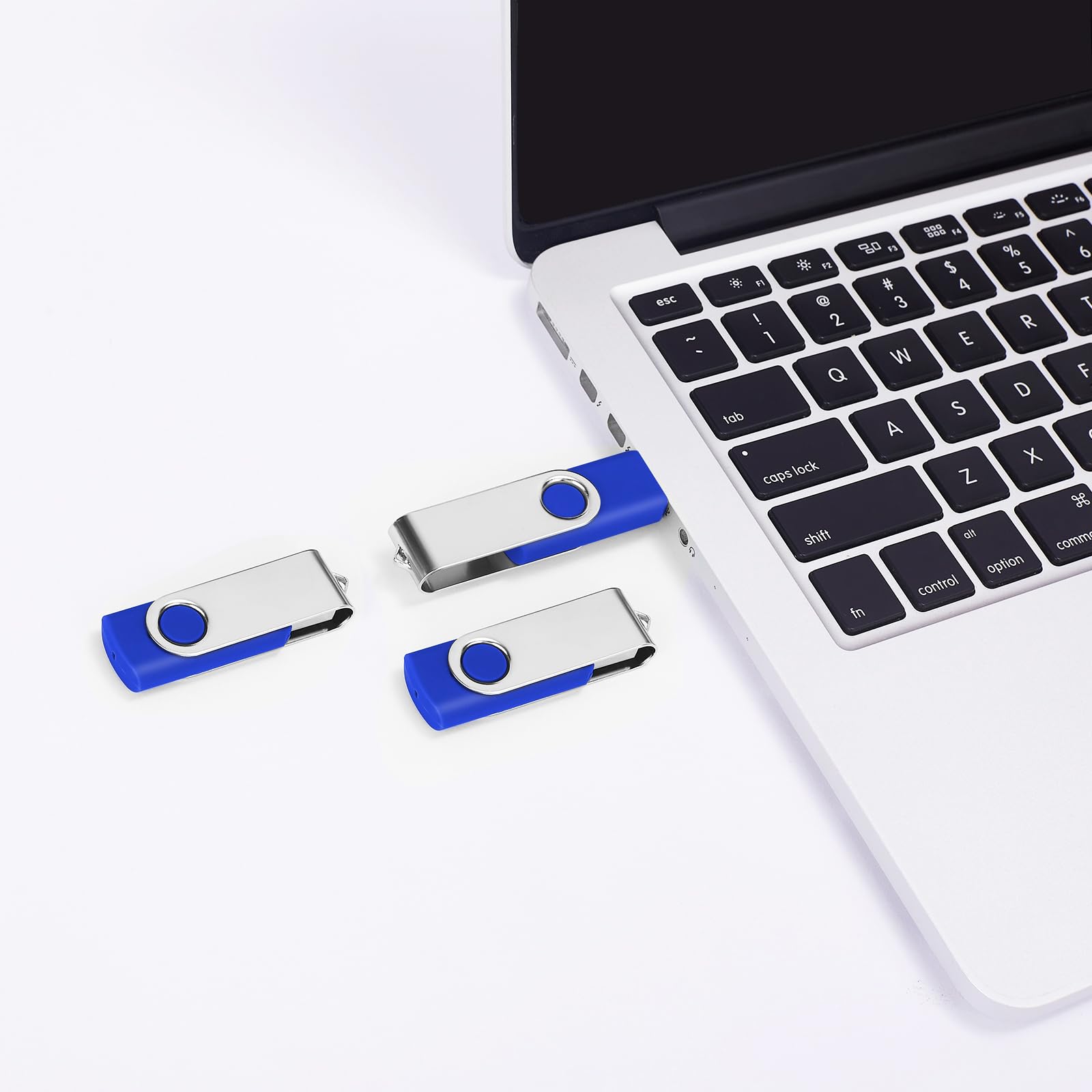 128MB Bulk USB Flash Drives 100 Pack - EASTBULL USB 2.0 Thumb Drives for Data Storage, School, Office & Business Use (Blue, 100 Units) - Perfect for Bulk Distribution, Promotions & File Sharing