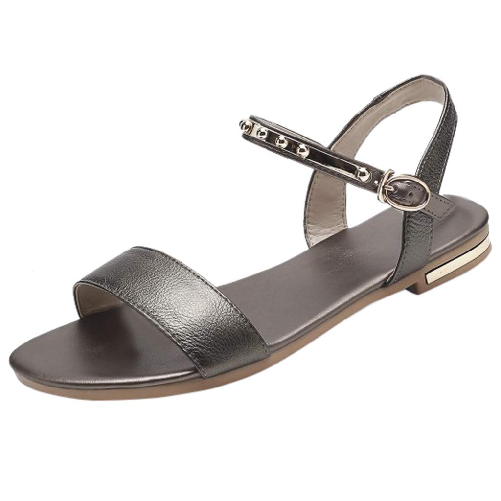 Women's Platform Sandals with Ankle Strap - Comfortable Flip Flops & Beach Slippers | Roman Style Flat Sandals for Summer, Casual Wear & Vacation Outfits