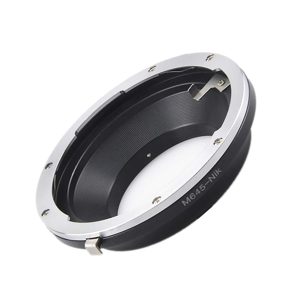 M645 to Nikon F-Mount Lens Adapter - Compatible with D7100, D7000, D5300, D5200, D5100, D5000, D3300, D3200 - Convert Medium Format Lenses for DSLR Photography, Vintage Lens Mounting & Creative Shooting