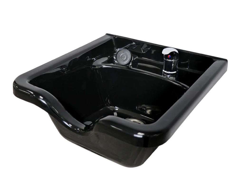 Wall Mounted Shampoo Bowl - Plastic Salon Hair Wash Basin for Home & Professional Use - Perfect for Hair Salons, Spas, and At-Home Hair Care