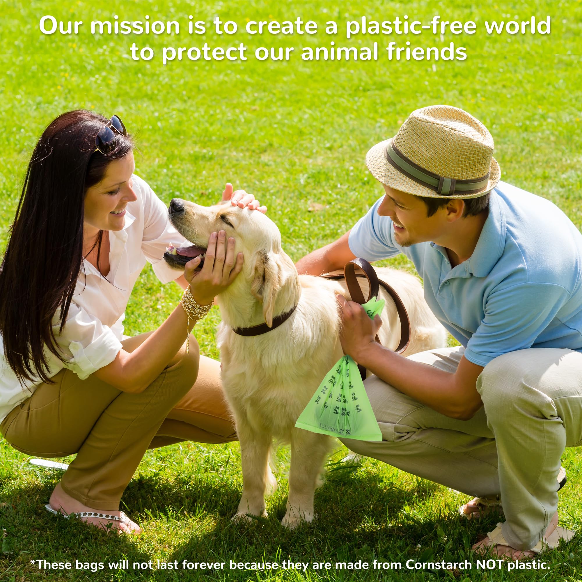 Extra 20% Thicker Leak-Proof Dog Poop Bags (120 Count) | 100% Biodegradable & Compostable Pet Waste Bags | ASTM D6400 & EN 13432 Certified | Ideal for Dog Walking, Park Cleanups & Litter Box Use | Light Green Eco-Friendly Design