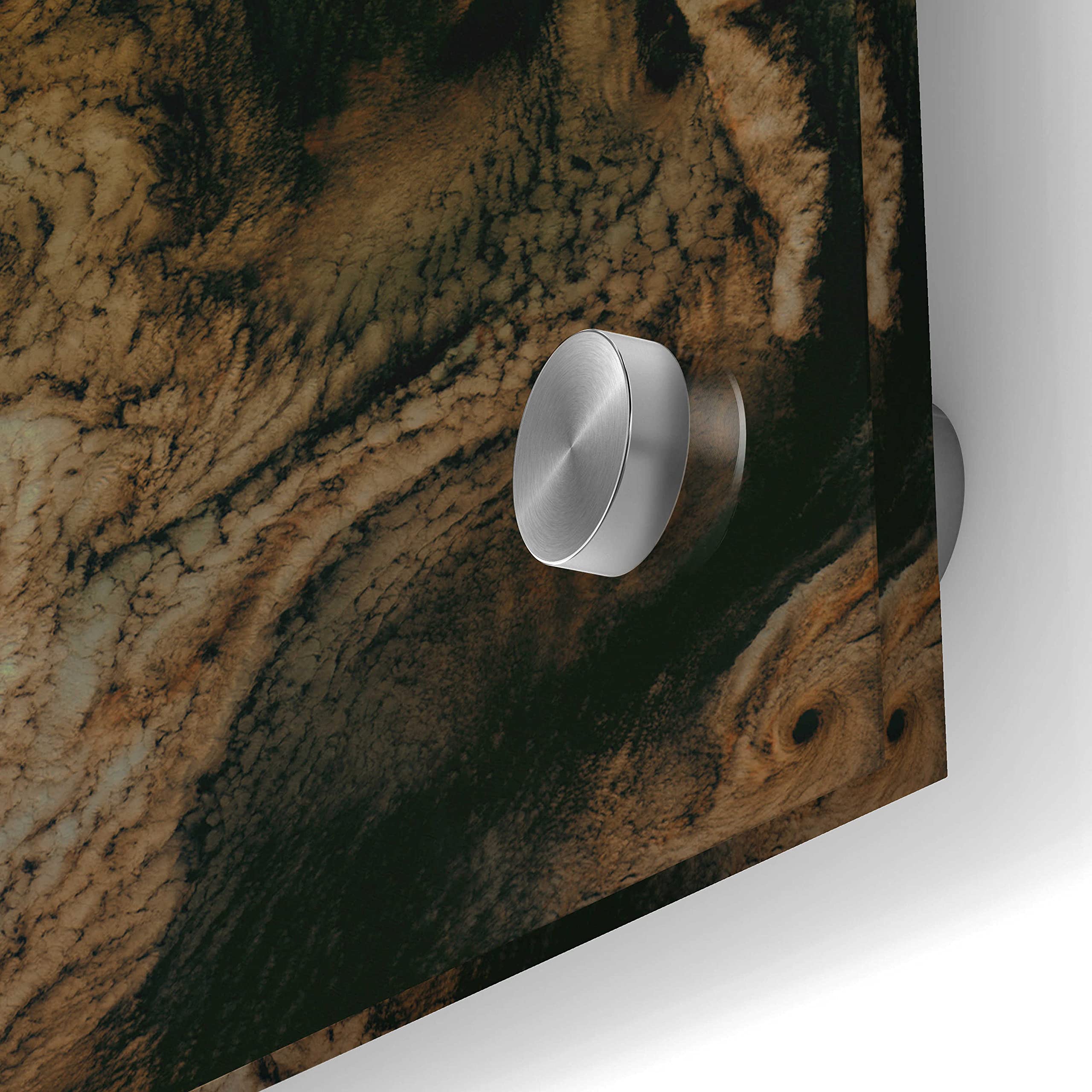 Earth as Art: Von Karman Vortices Acrylic Glass Wall Decor - 24x24 Inch Modern Abstract Art Print for Living Room, Office & Bedroom