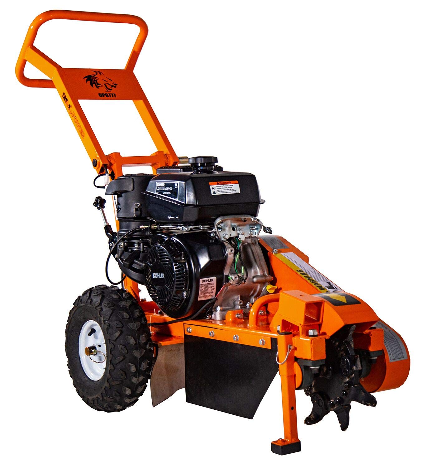 DK2 12-Inch 14 HP 429cc Stump Grinder - Powerful Gas-Powered Tree Stump Removal Machine for Landscaping, Yard Cleanup & Professional Arborist Work