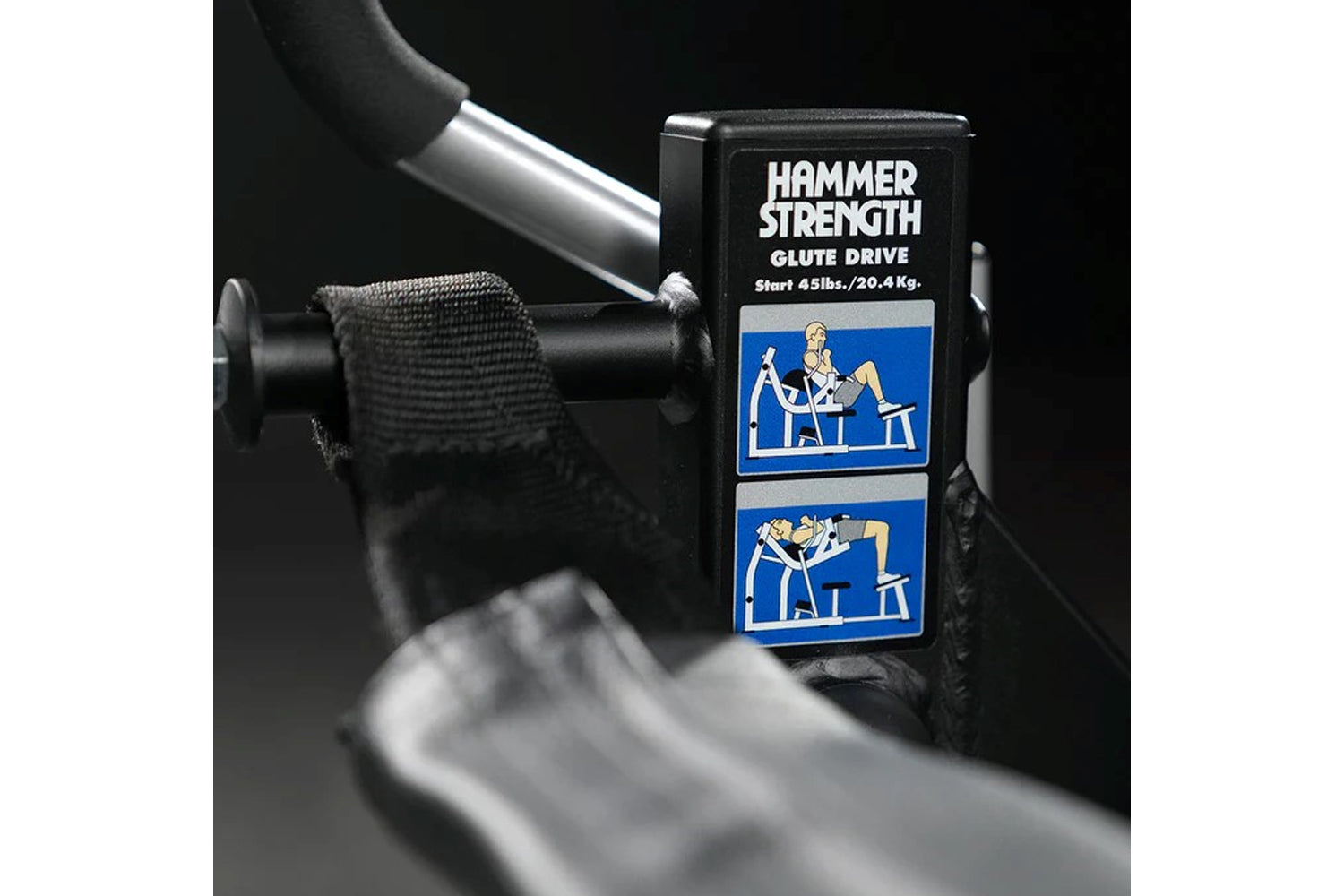 Hammer Strength Plate Loaded Glute Drive Machine - Professional Gym Equipment for Glute Workouts & Strength Training - Perfect for Home Gyms & Commercial Fitness Centers