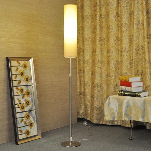 Modern Tall Column Floor Lamp - Soft Lighting for Living Room, Bedroom & Office - Adjustable Height & Energy Efficient LED Bulb Included