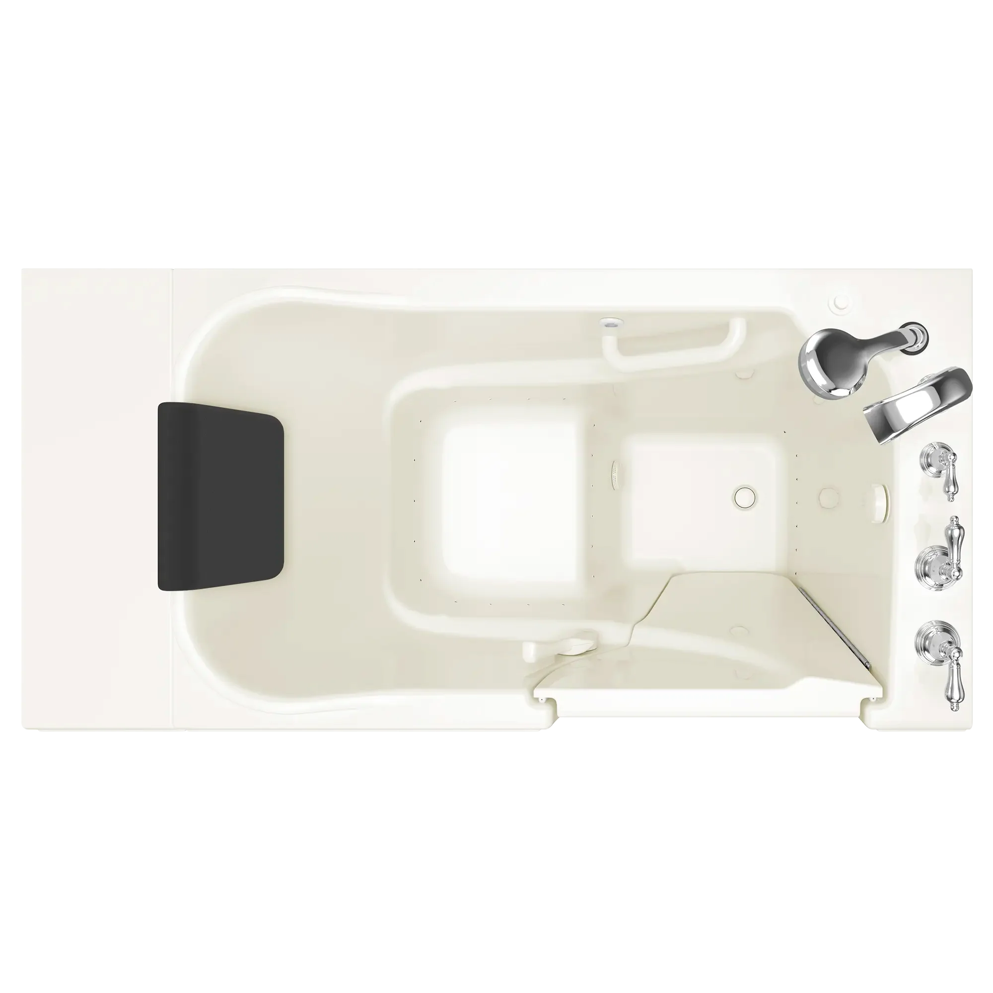 Premium 30 x 52 Inch Gelcoat Walk-in Bathtub with Air Spa System - Right Hand Drain & Faucet - Ideal for Elderly & Mobility Support, Therapeutic Soaking at Home