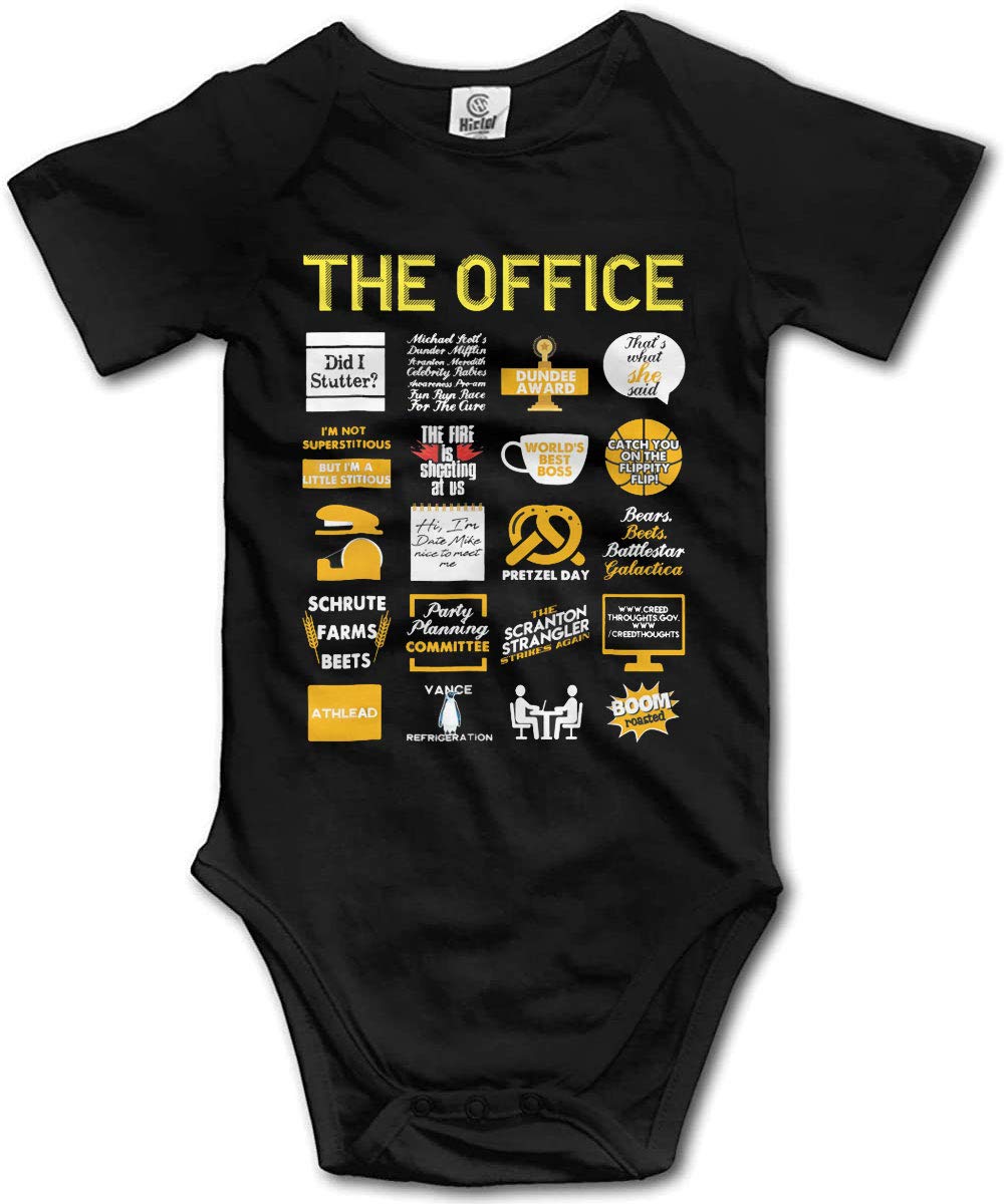 Funny Office Quotes Baby Onesie - Short Sleeve Bodysuit for Birth Announcement & Newborn Photos - Perfect for Gender Reveal Parties & Cute Infant Outfits